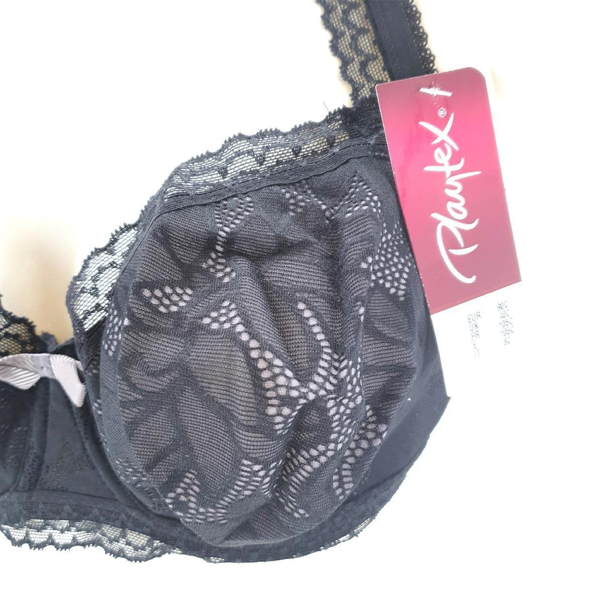 Playtex Damen BH Bügel BH Schwarz 90C Eleganz Komfort unsichtbar