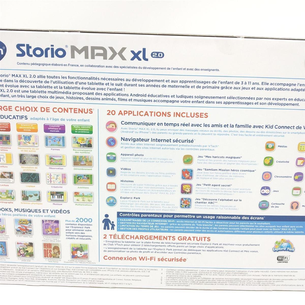 VTech Tablet Storio Max XL 2 Kinder Elektronik Rosa 7 Zoll Lernfunktion Französisch