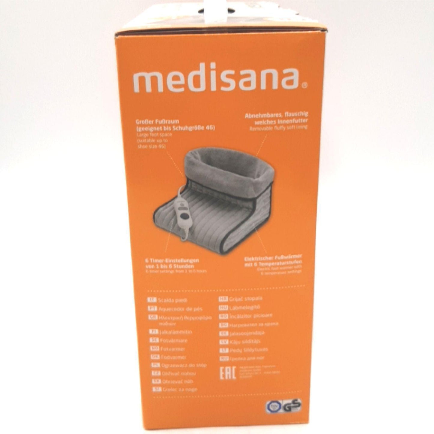 Medisana FWS Fußwärmer Elektrischer Fußwärmer 6 Heizstufen (38,31)