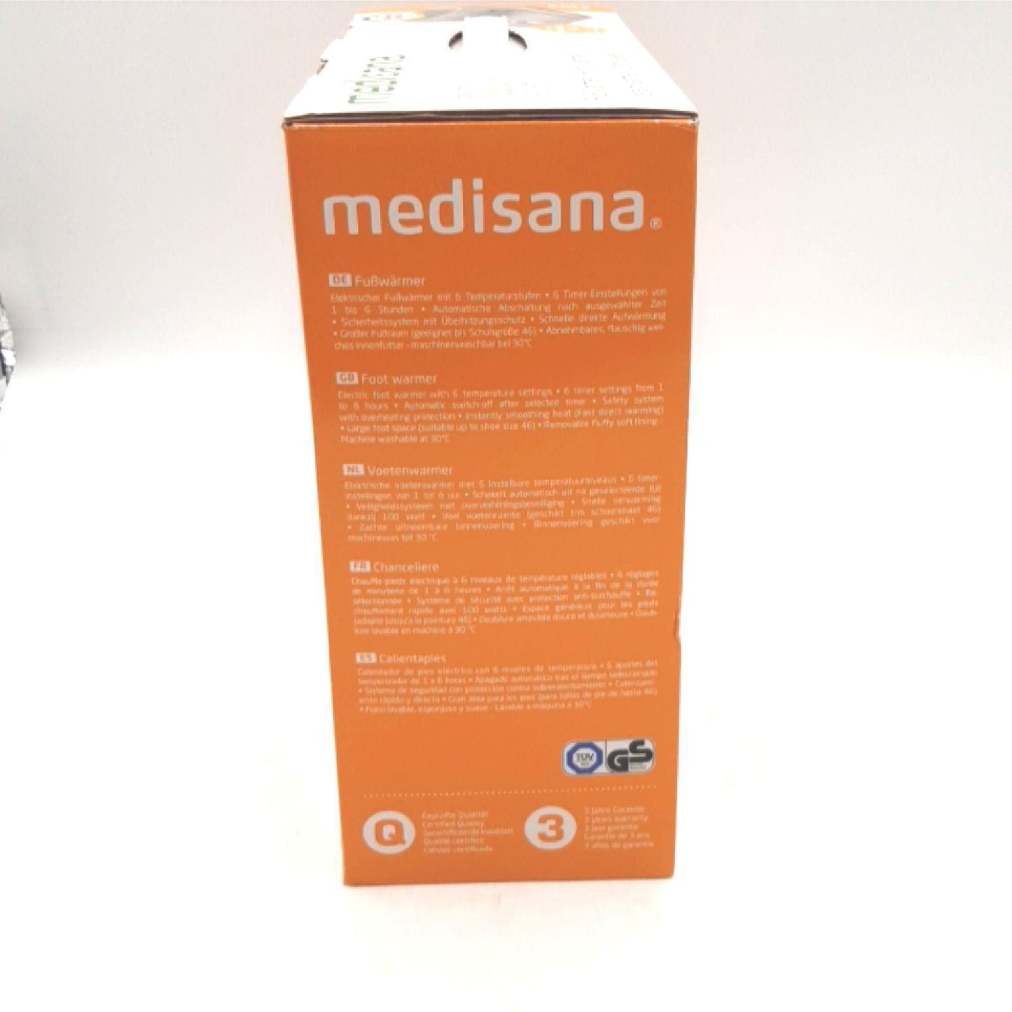 Medisana FWS Fußwärmer Elektrischer Fußwärmer 6 Heizstufen (38,31)