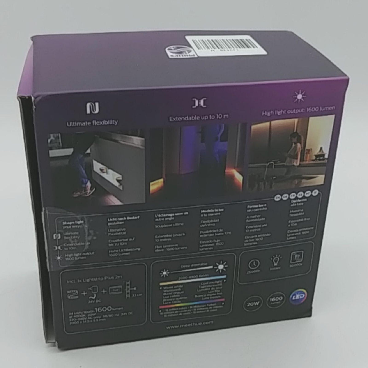 Philips Hue White Lichtleisten Innenraum 2 Meter White Color Ambiance Beleuchtung