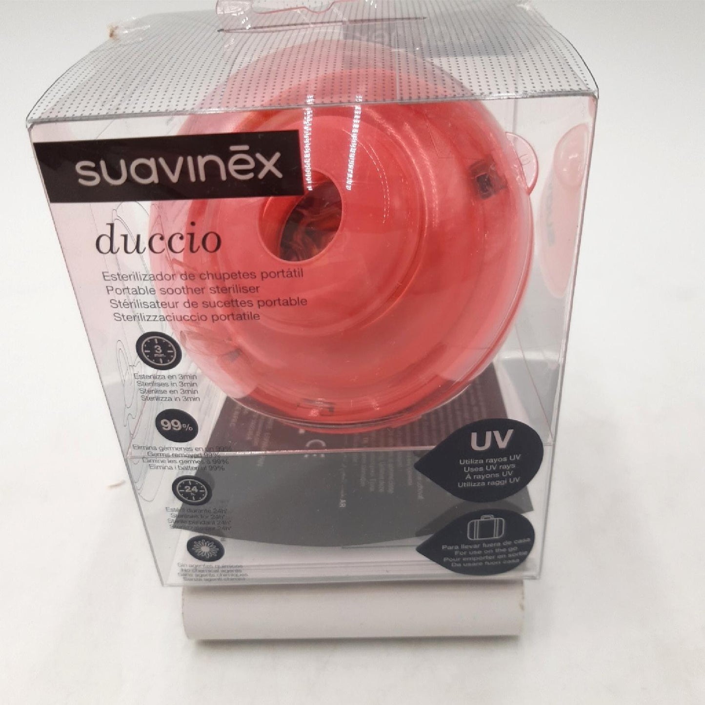 Suavinex Schnuller Sterilisator Duccio Desinfektion Steri tragbar Bestseller