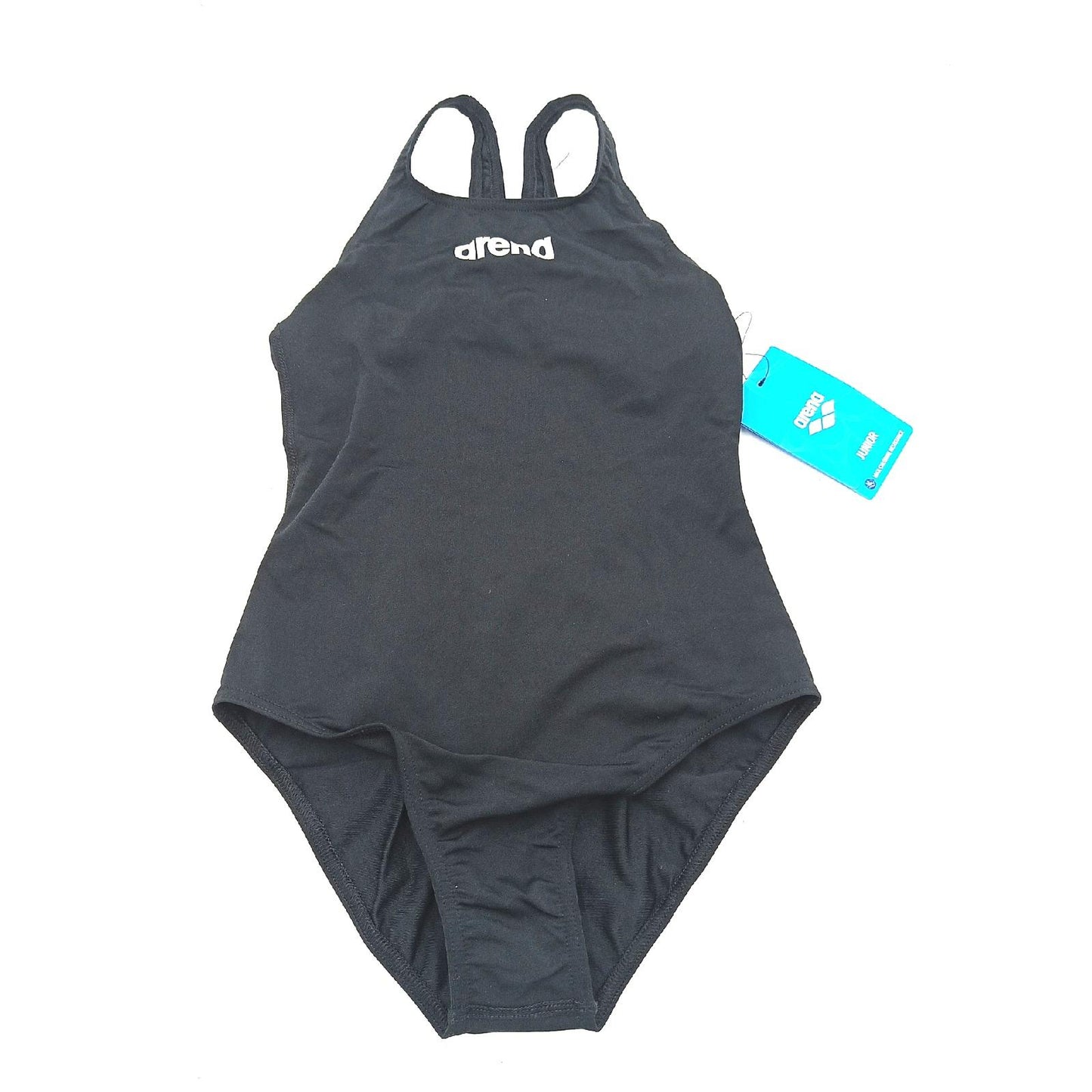 Arena Badeanzug Mädchen Schwimmbekleidung Solid Swim Pro Schwarz Weiß 140 Funktional