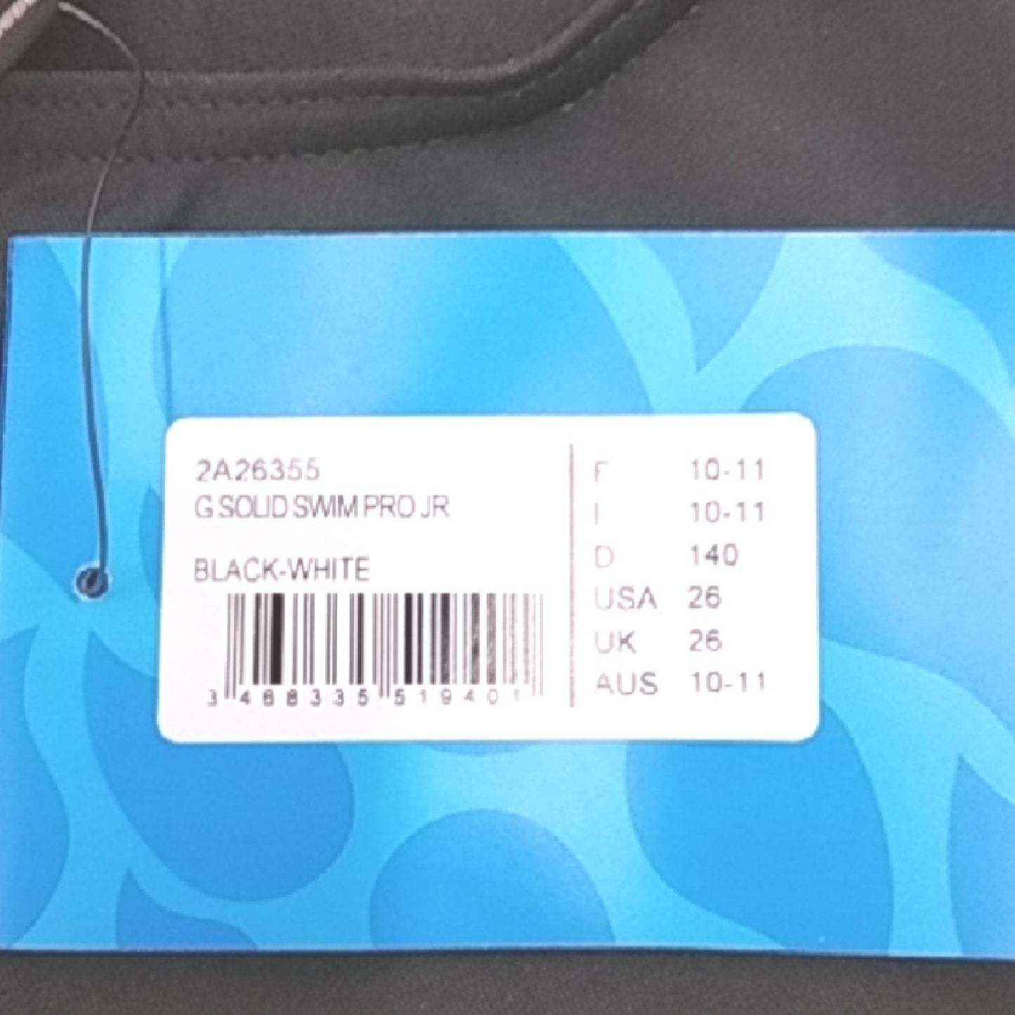 Arena Badeanzug Mädchen Schwimmbekleidung Solid Swim Pro Schwarz Weiß 140 Funktional