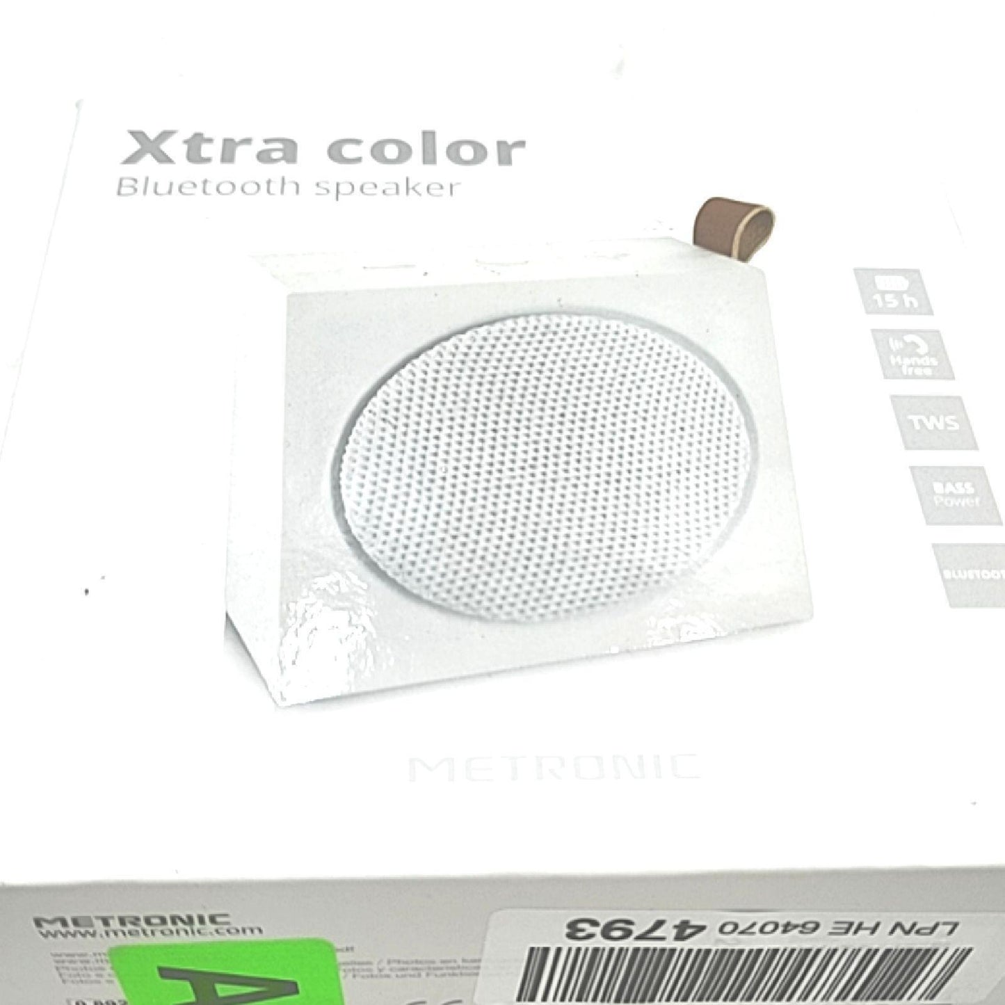 Metronic Tragbarer Lautsprecher Audio Xtra Color Bluetooth 3 Watt tragbar klein handlich