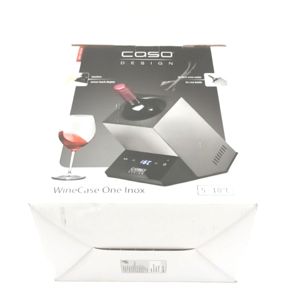 CASO Weinkühler Haushaltsgeräte WineCase One Inox Design Elegant Temperaturbereich