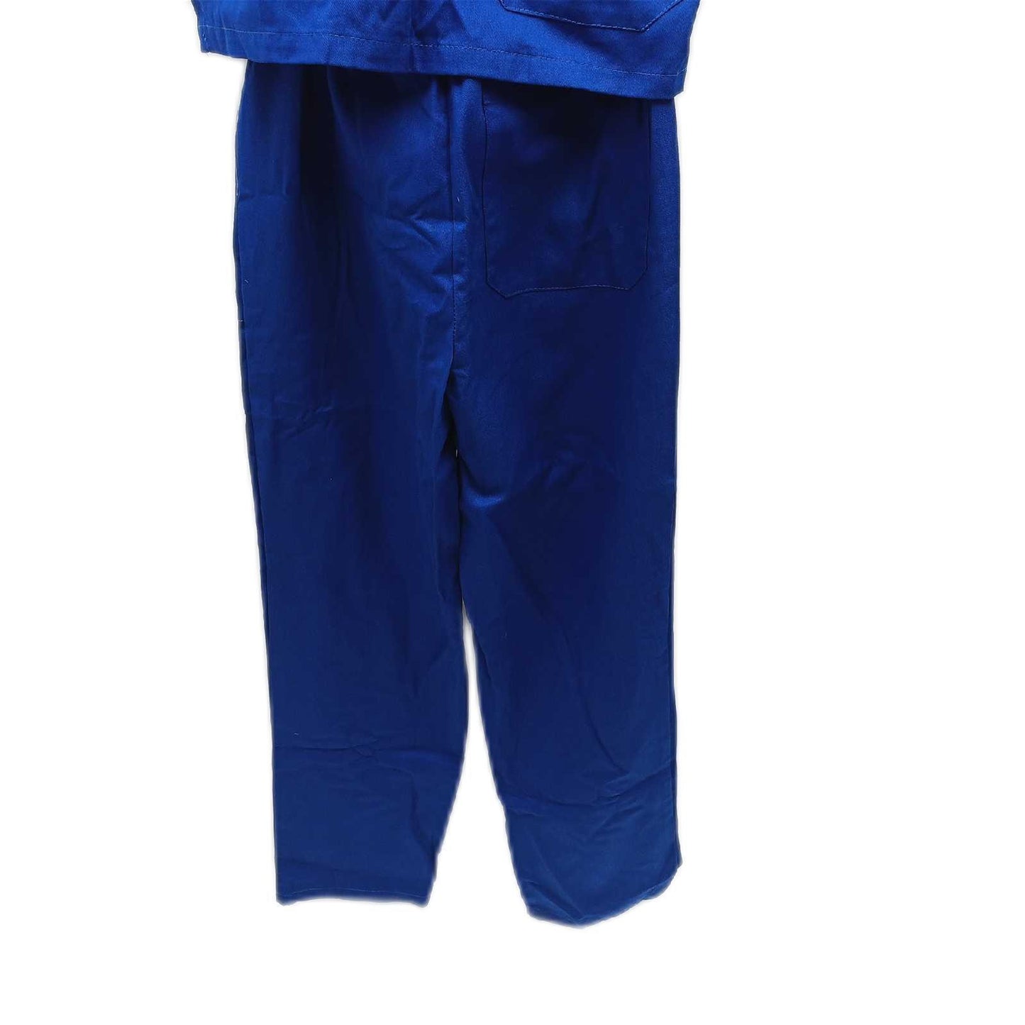 AIESI® Medizinische Uniform herren damen aus 100% sanforisierter Baumwolle Hose und Top mit V-Ausschnitt, Größe XS BLAU