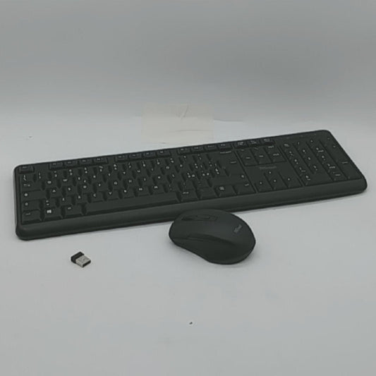 Trust Tastatur Maus Set kabellos Office Multimedia Italienisches Layout USB Receiver Schwarz
