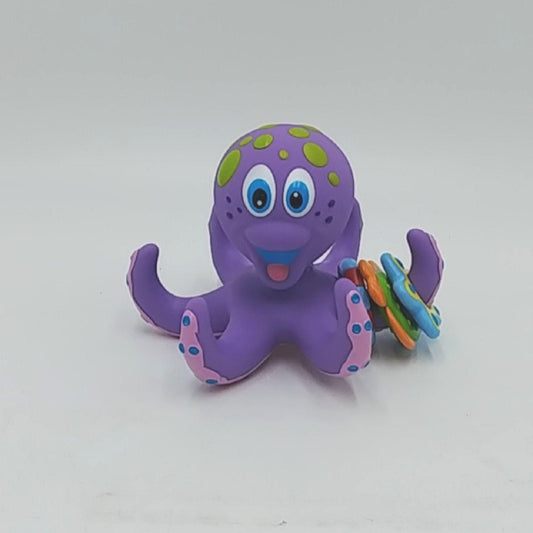 NUBY Bade Spielzeug Badespaß Oktupus Schwimmend 3 Spiele Kinder