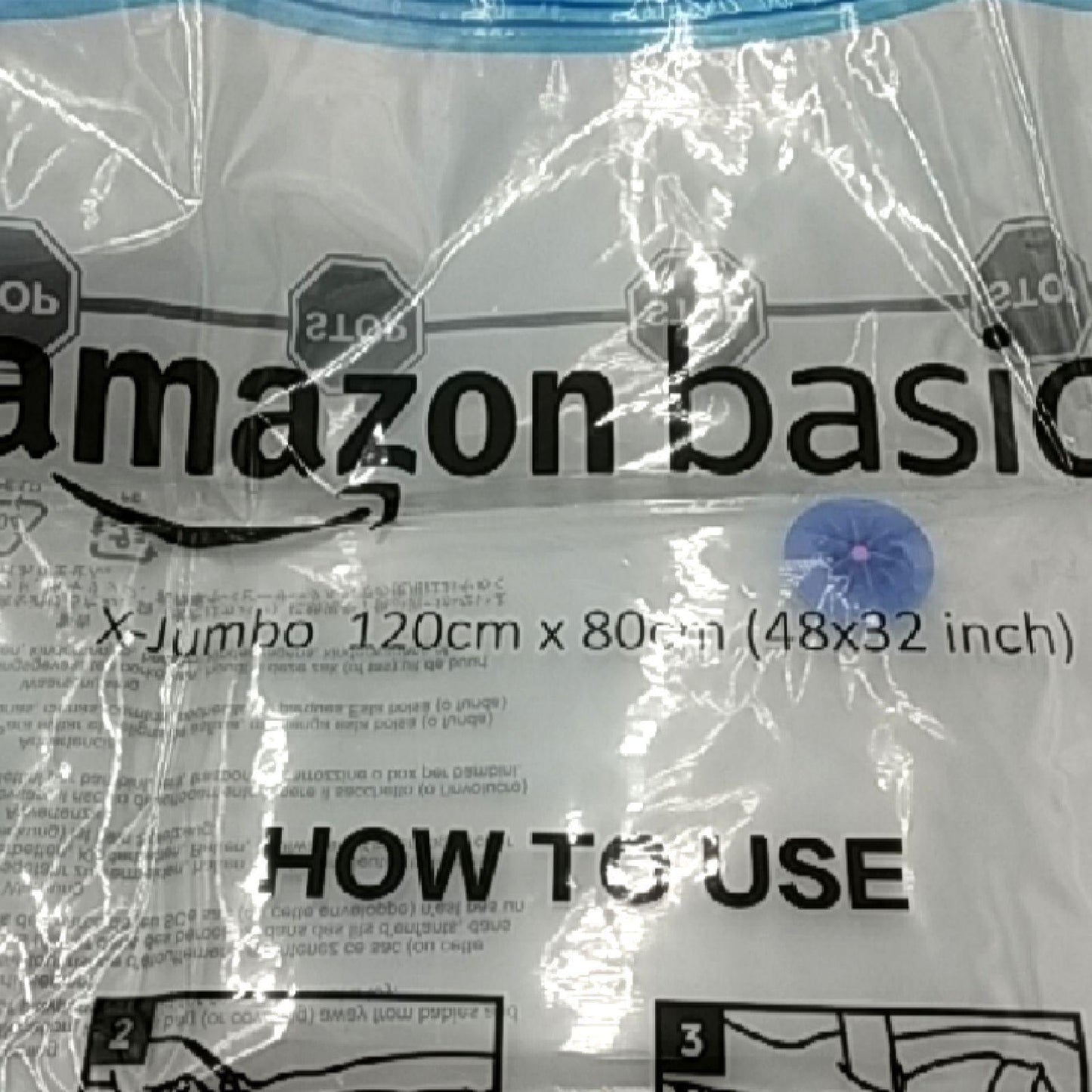 Amazon Basics Vakuumbeutel Aufbewahrung Kleidung X Jumbo Jumbo Groß Mittelgroß Handpumpe
