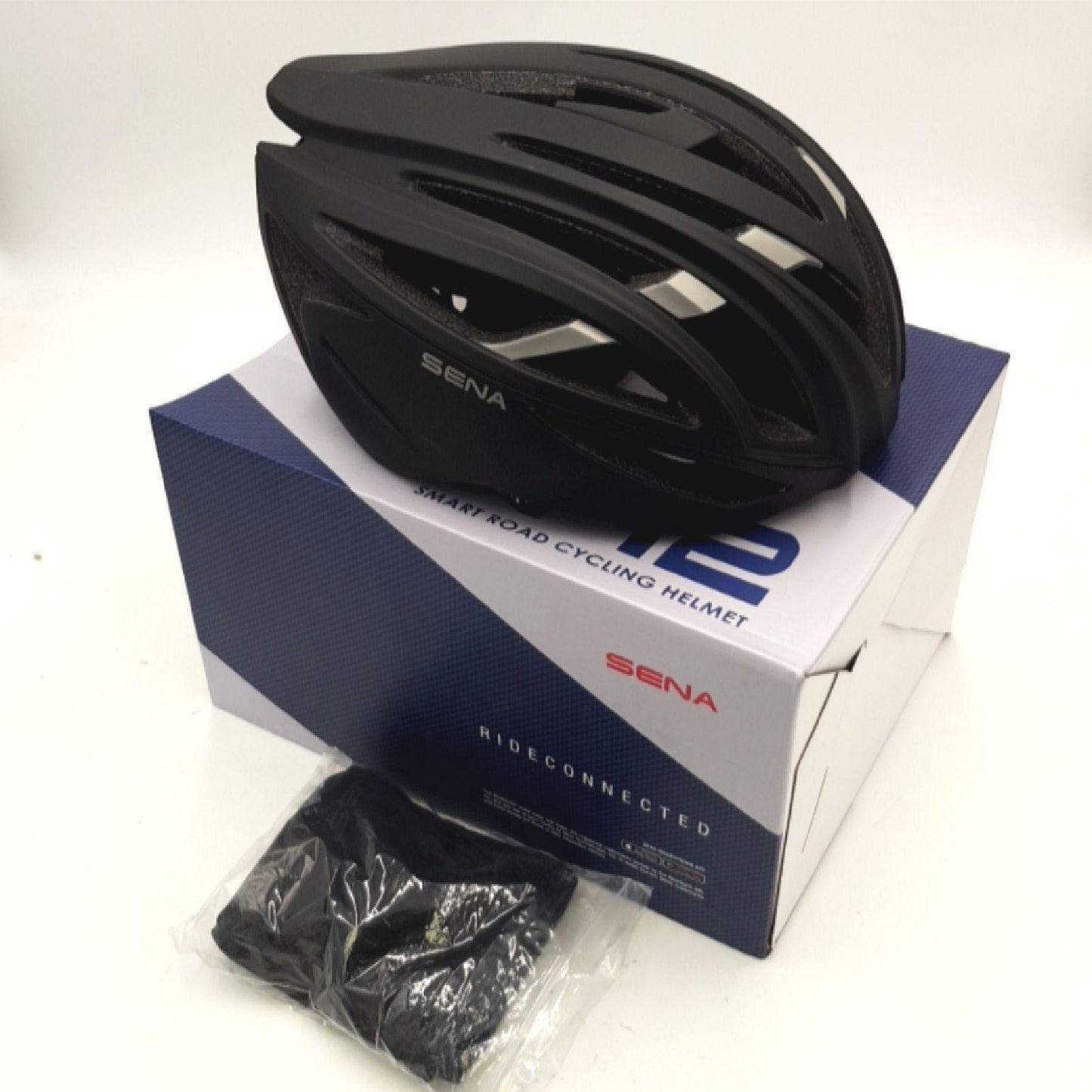SENA Fahrradhelm Helm Fahrradzubehör R2 Connected Road Bike Sicherheitsschutz schwarz matt