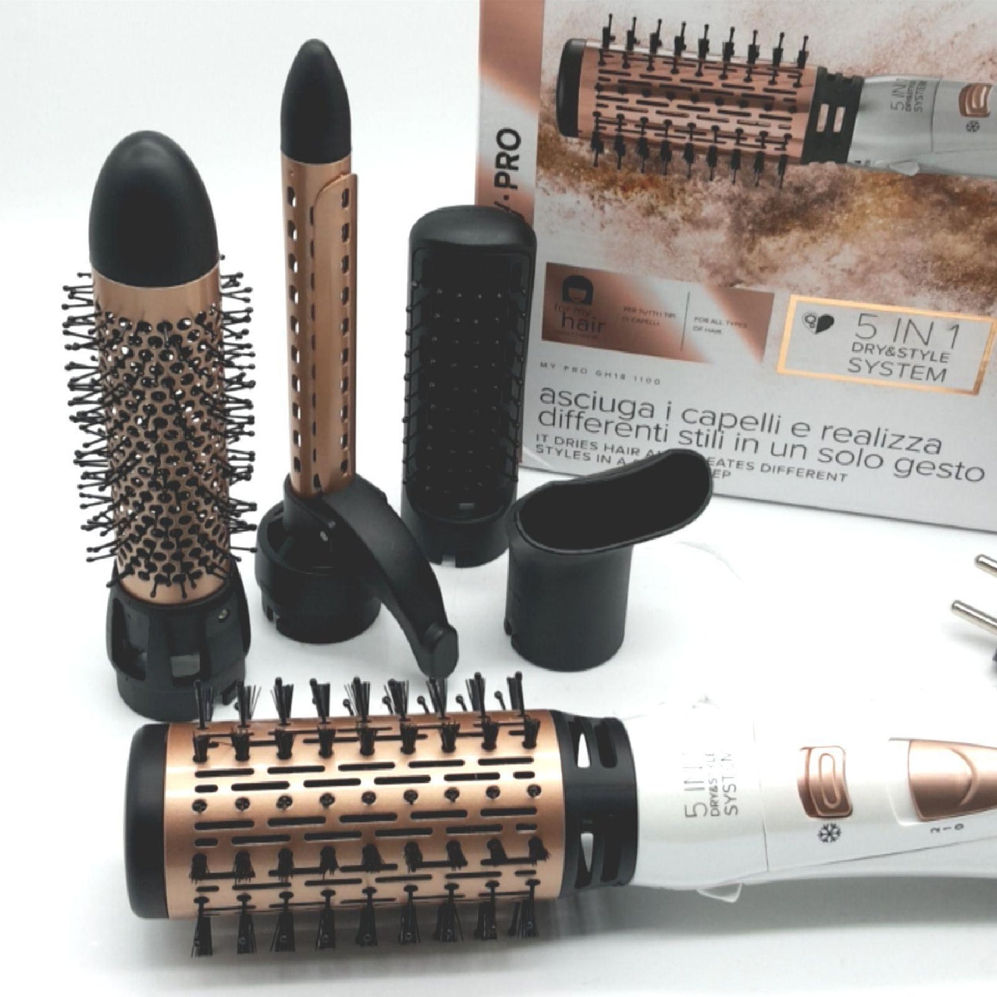 Imetec Bellissima My Pro GH18 1100 Air Shaping Machine Haarbürsten Beschichtungsbürsten Beauty Lockenstyler Entwirrender
