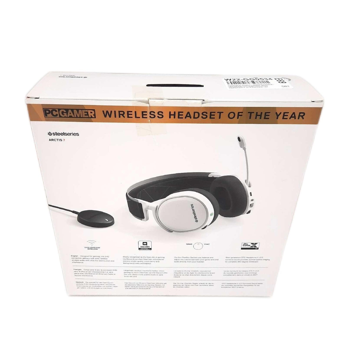 SteelSeries Gaming Headset Kopfhörer Arctis 7 Surround Sound Drahtlos PC Playstation