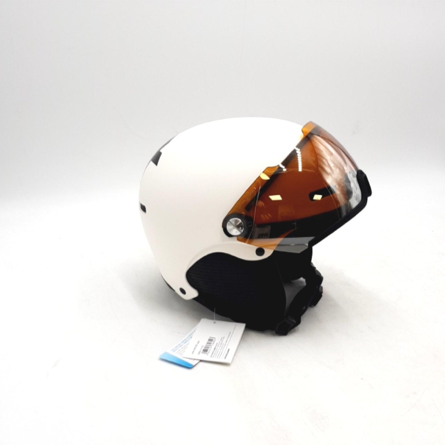 Uvex Skihelm Schutz Ausrüstung weiß schwarz matt 52 55 cm flexibel Visier Sport