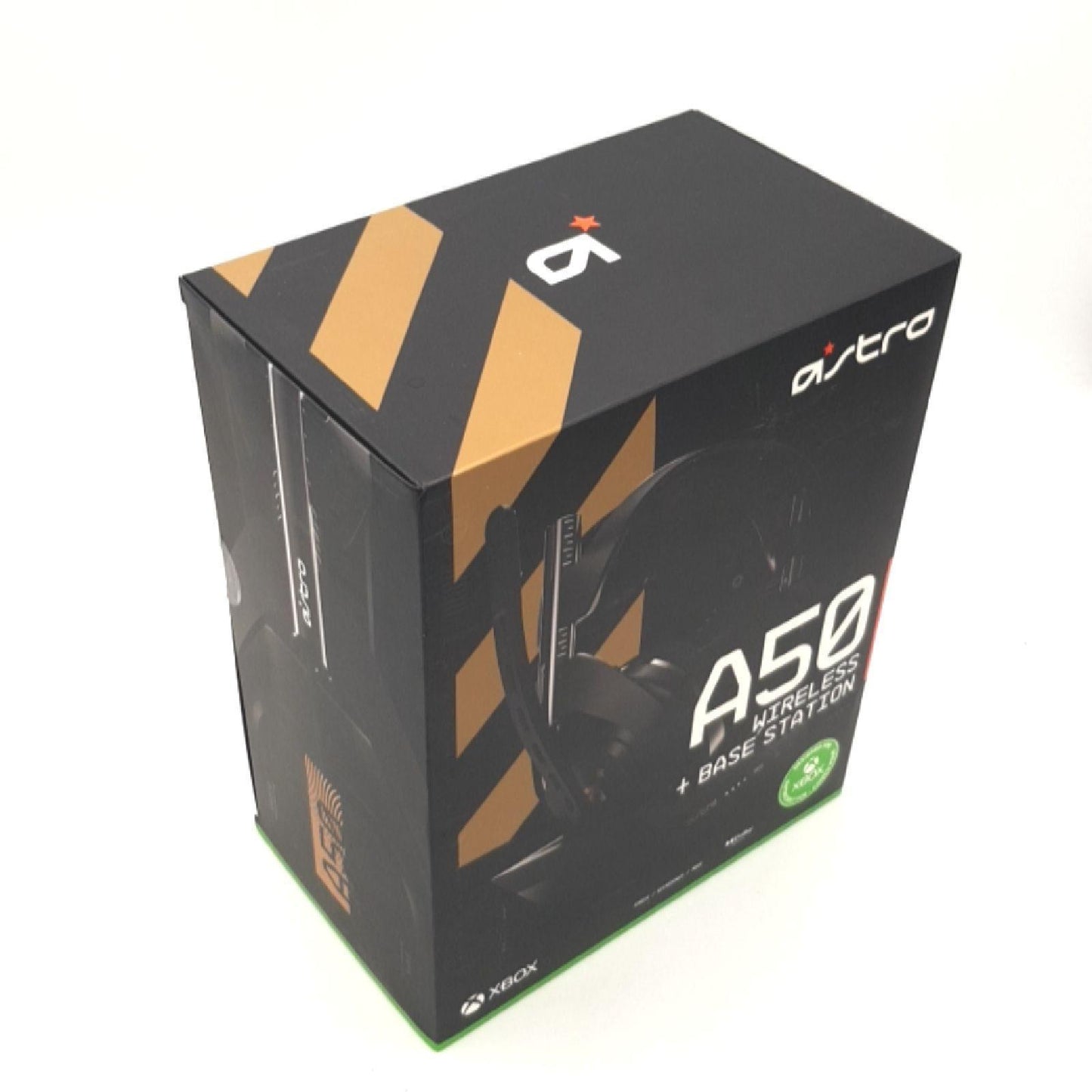 ASTRO Gaming A50 Wireless Gaming Headset Ladestation Dolby Audio Game Voice Balance Control 2,4 GHz Kabellos 9m Reichweite Xbox Series X|S Xbox One PC Mac Schwarz Gold