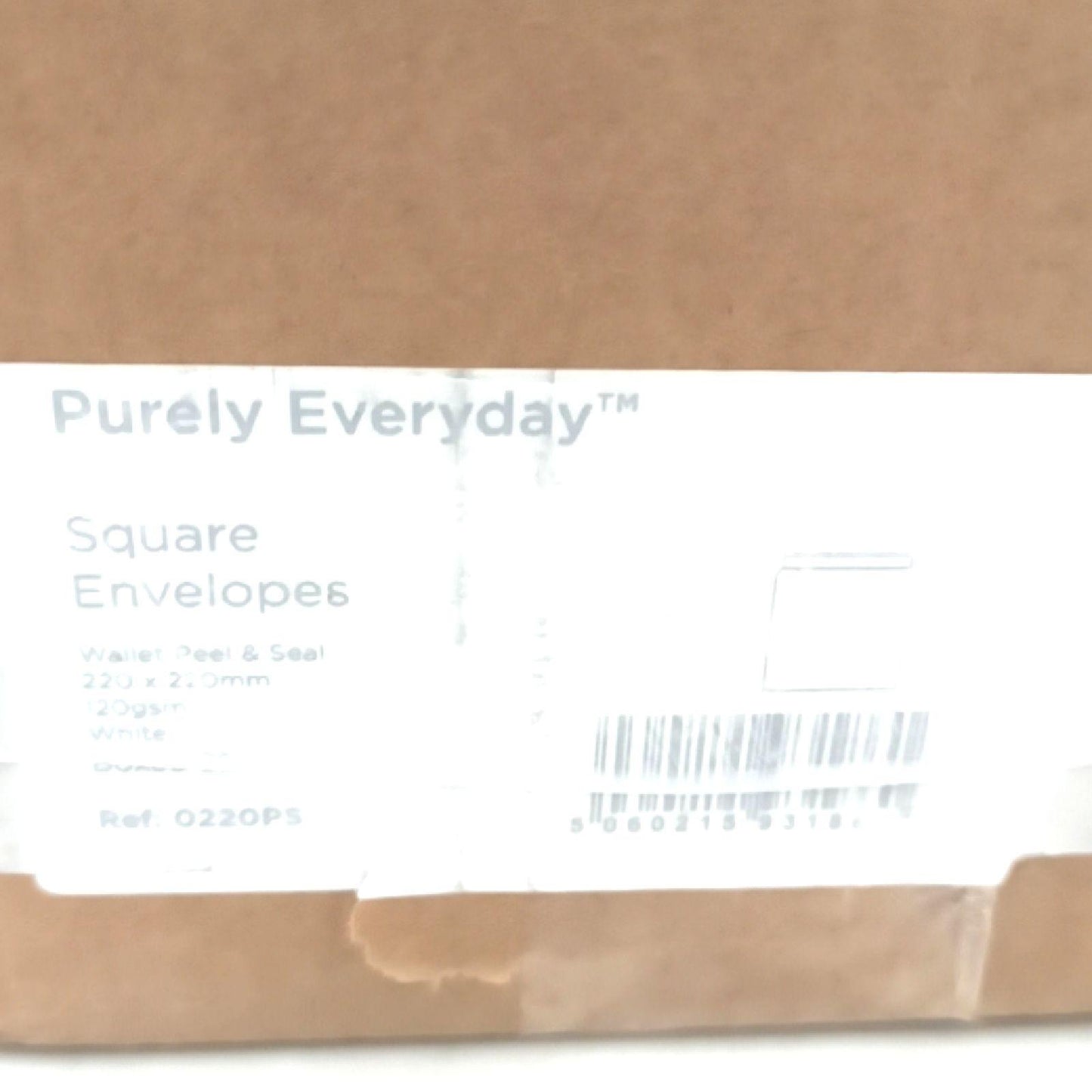 Blake Purely Everyday 0220PS Quadratsicher Briefumschläge Haftklebung Ultra Weiß Wove 220 x 220 mm - 120g/m² | 250 Stück