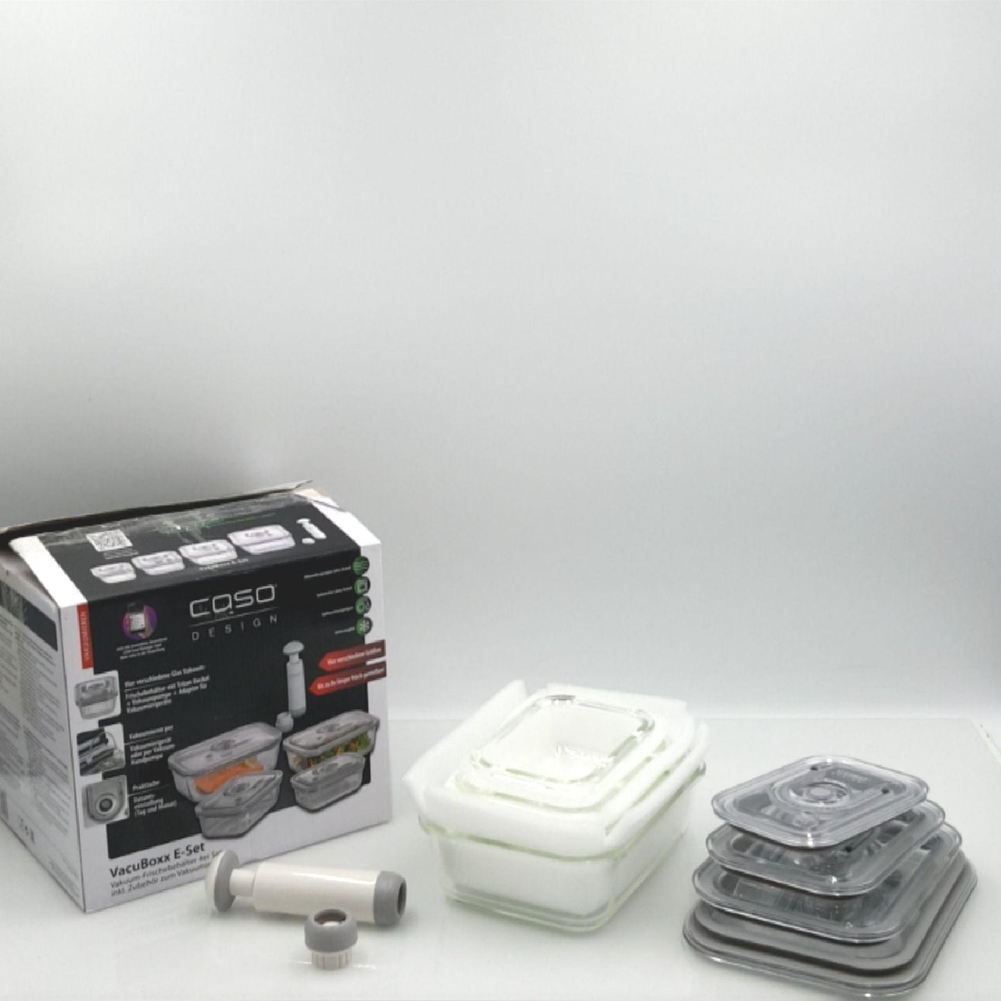 Caso Vakuumbehälter Aufbewahrung Haushaltswaren Vacuboxx Set Eckig