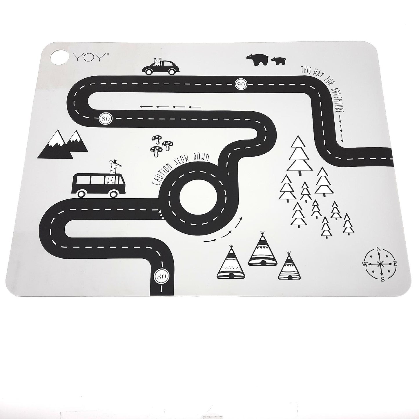 OyOy Mini Platzdecke Baby Kinder Spielzeug Abenteuer Strasse abwaschbar leicht reinigen
