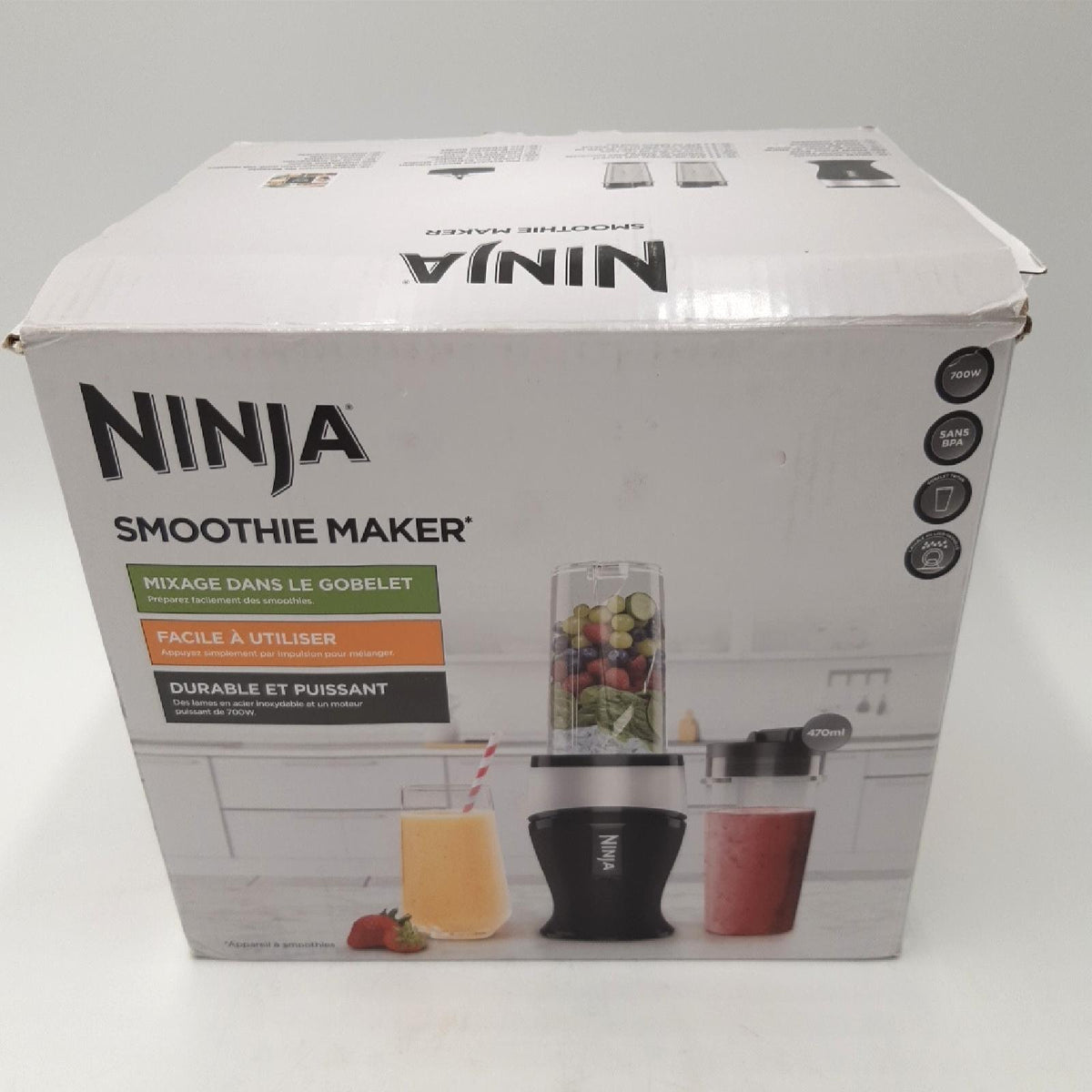 Ninja Smoothie Maker Küchengeräte Haushaltsgeräte QB3001EUS Leistungsstark