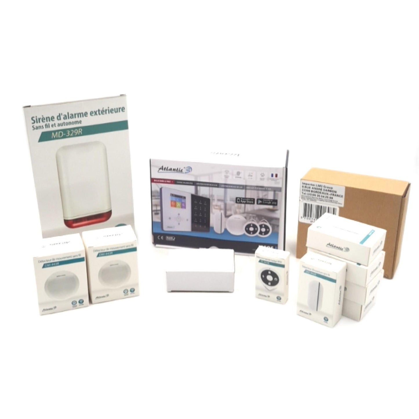 AtlanticS Hausalarm Sicherheitssystem IPEOS Kit 5 MD 329R kompatibel sicherheitstechnologie