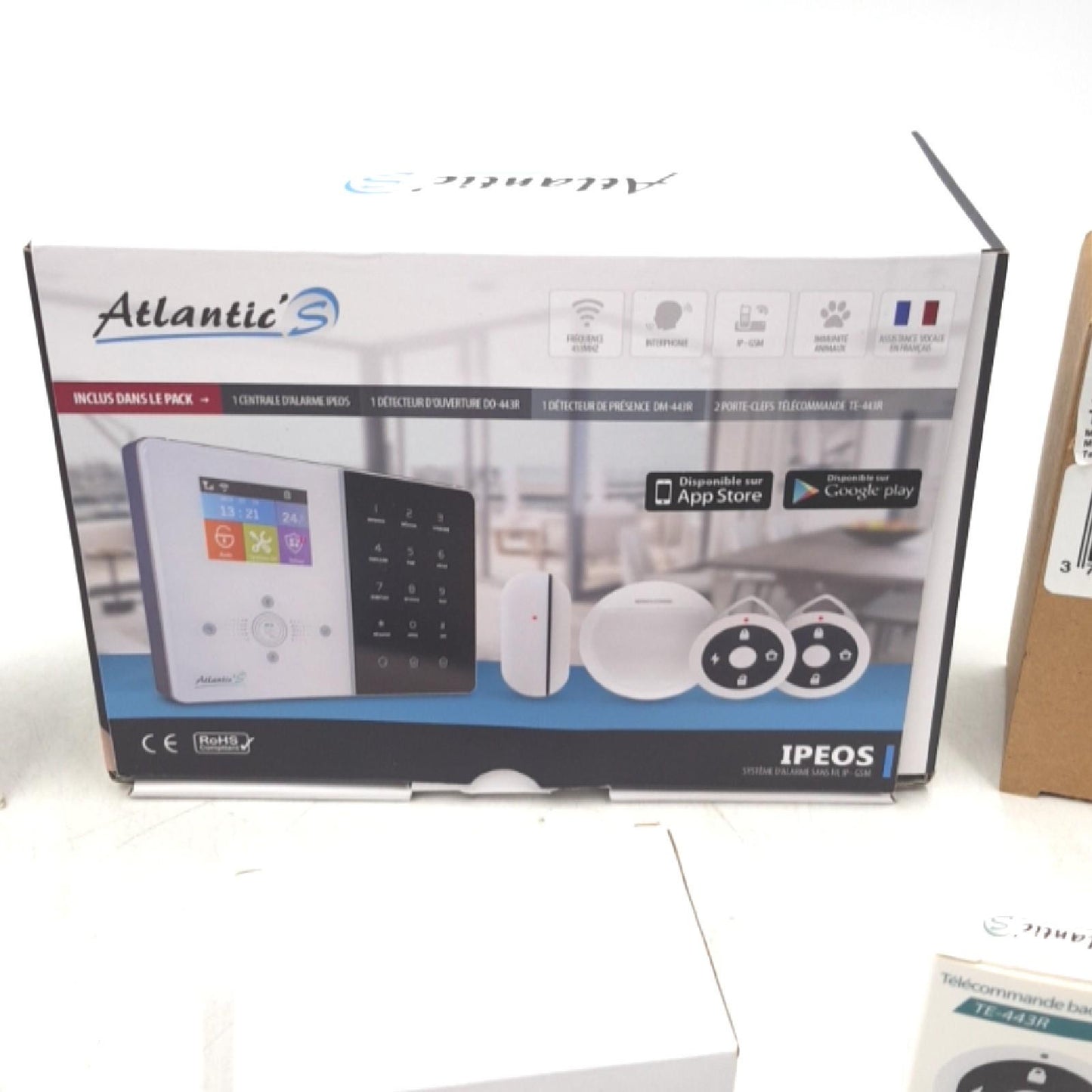 AtlanticS Hausalarm Sicherheitssystem IPEOS Kit 5 MD 329R kompatibel sicherheitstechnologie