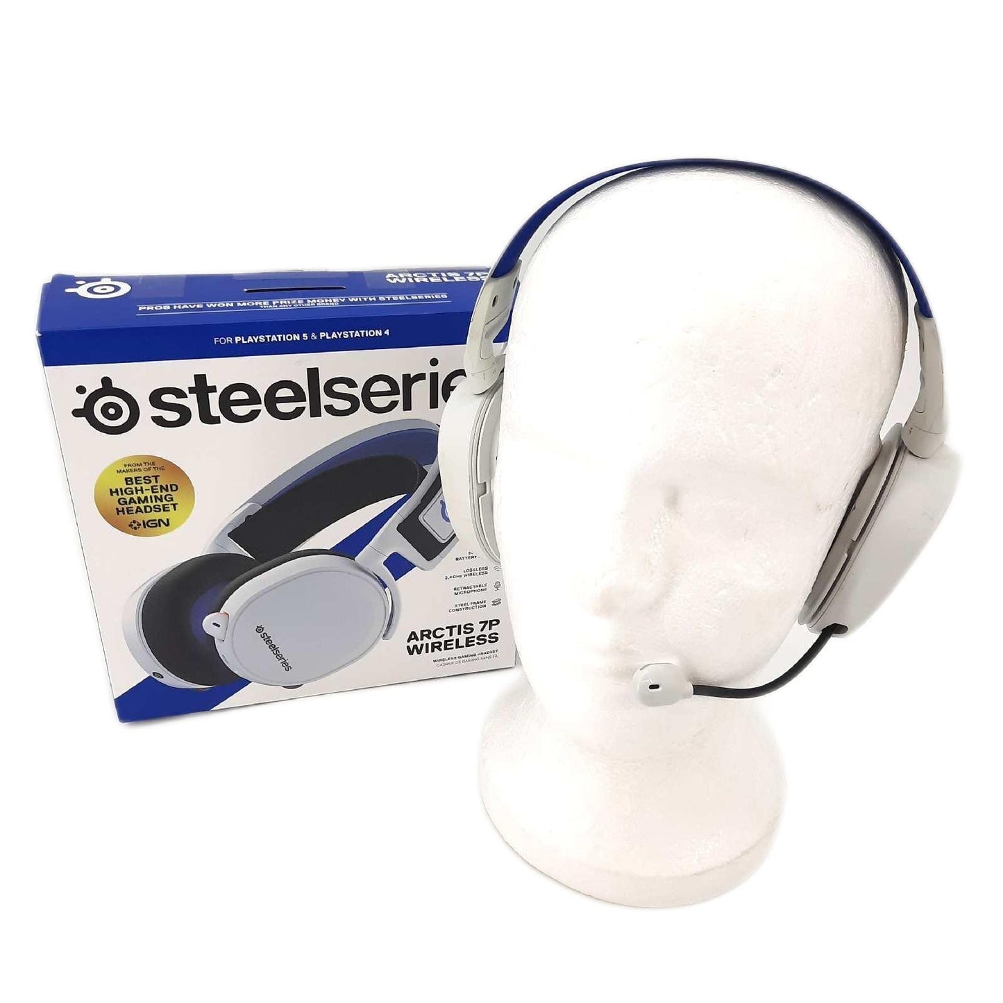 SteelSeries Arctis 7P Wireless Verlustfrei Kabellos Stark Gebrauchsspuren Ohne Ohrpol