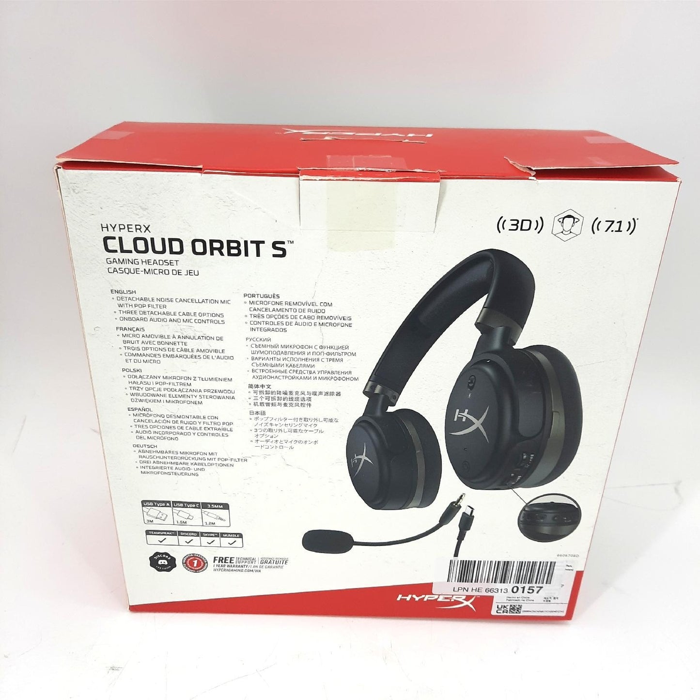 HyperX Cloud Orbit S Gaming Headset mit Waves Nx 3D Audio Ohraufliegend schwarz Ultimate