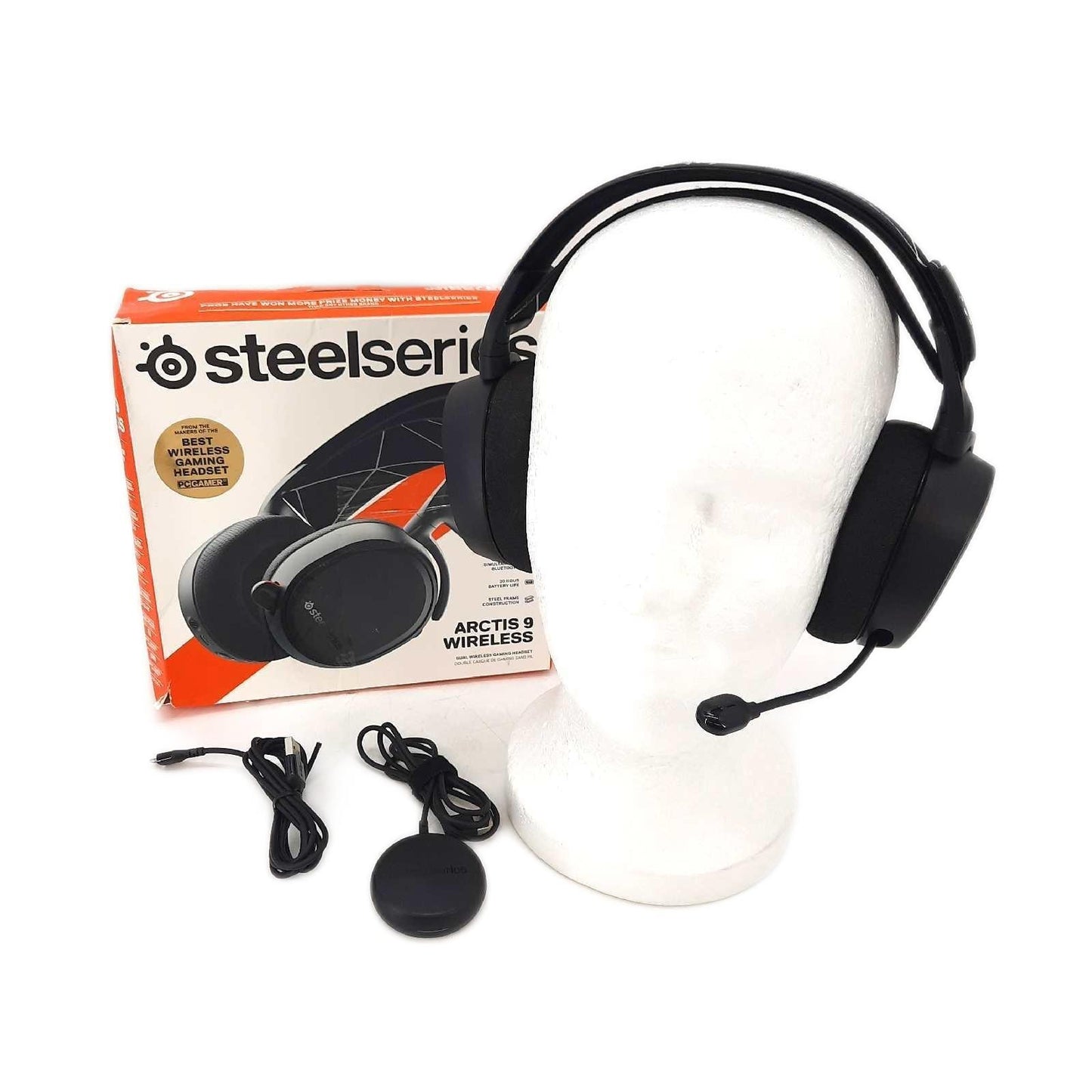 SteelSeries Arctis 9 Dual kabelloses Gaming Headset Verlustfreies 2,4 GHz Wi-Fi Klangqualität