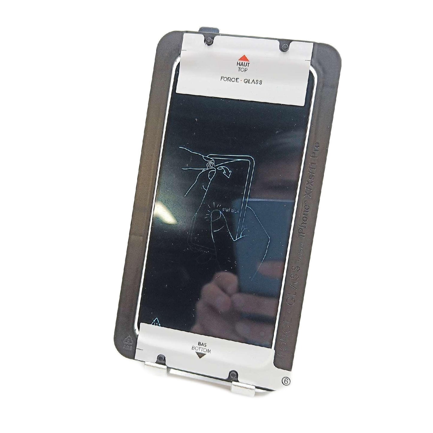 Forceglass Displayschutzfolie Schutzfolie iPhone 11 Pro Schwarz Original Schutzglas Panzerfolie
