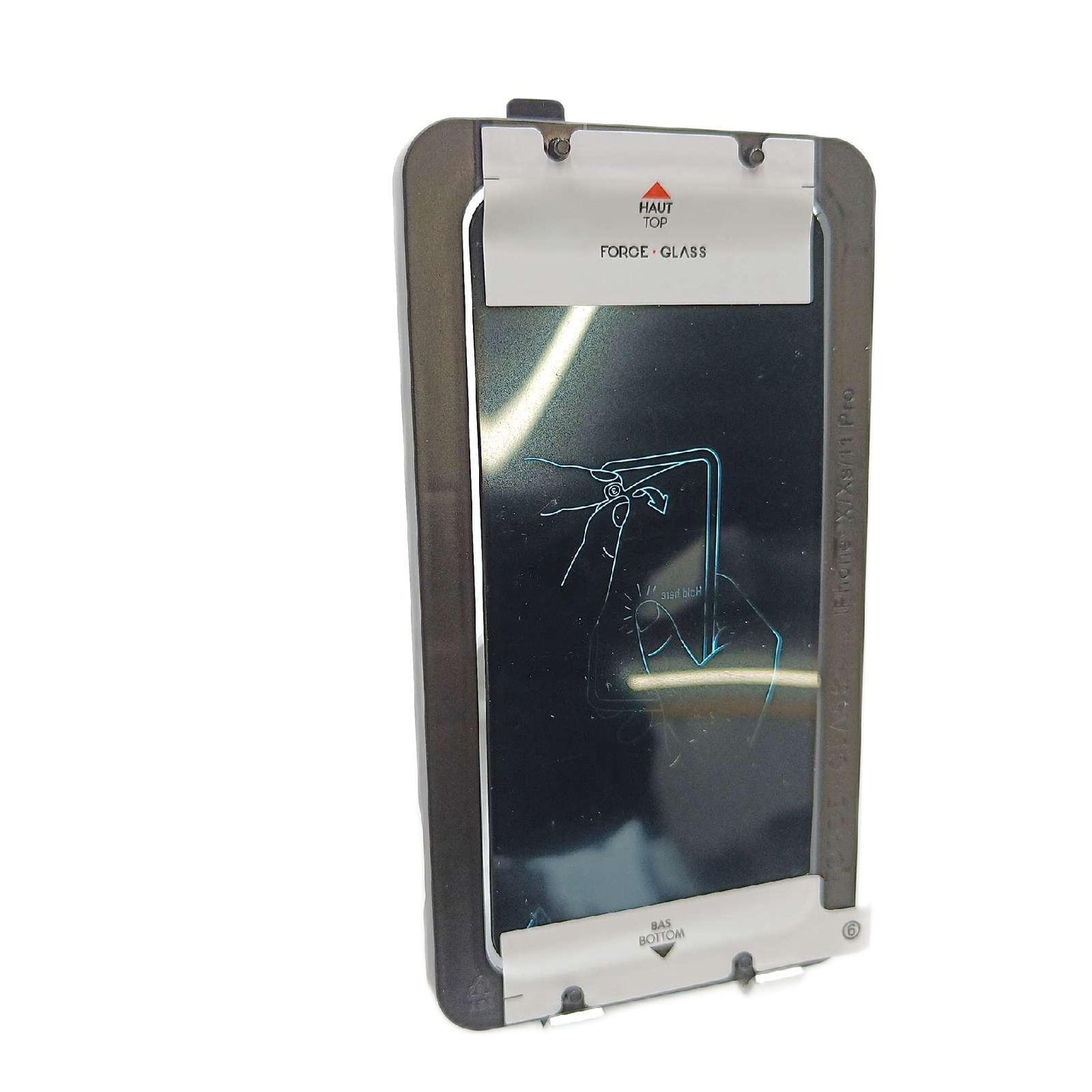 Forceglass Displayschutzfolie Schutzfolie iPhone 11 Pro Schwarz Original Schutzglas Panzerfolie