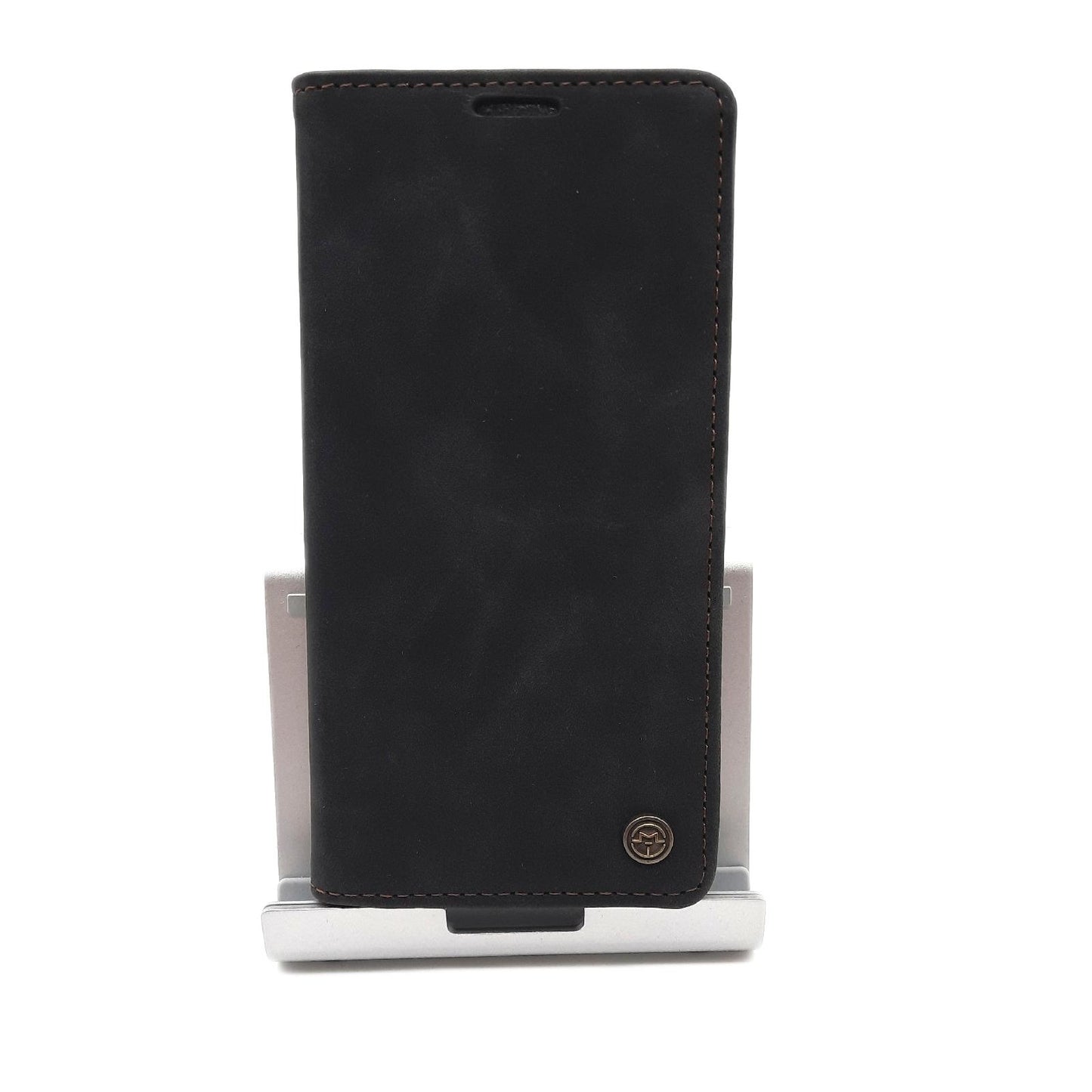 Fly Hawk Handyhülle Schutz Smartphone Samsung Galaxy S10 Leder Flip Brieftasche Schwarz