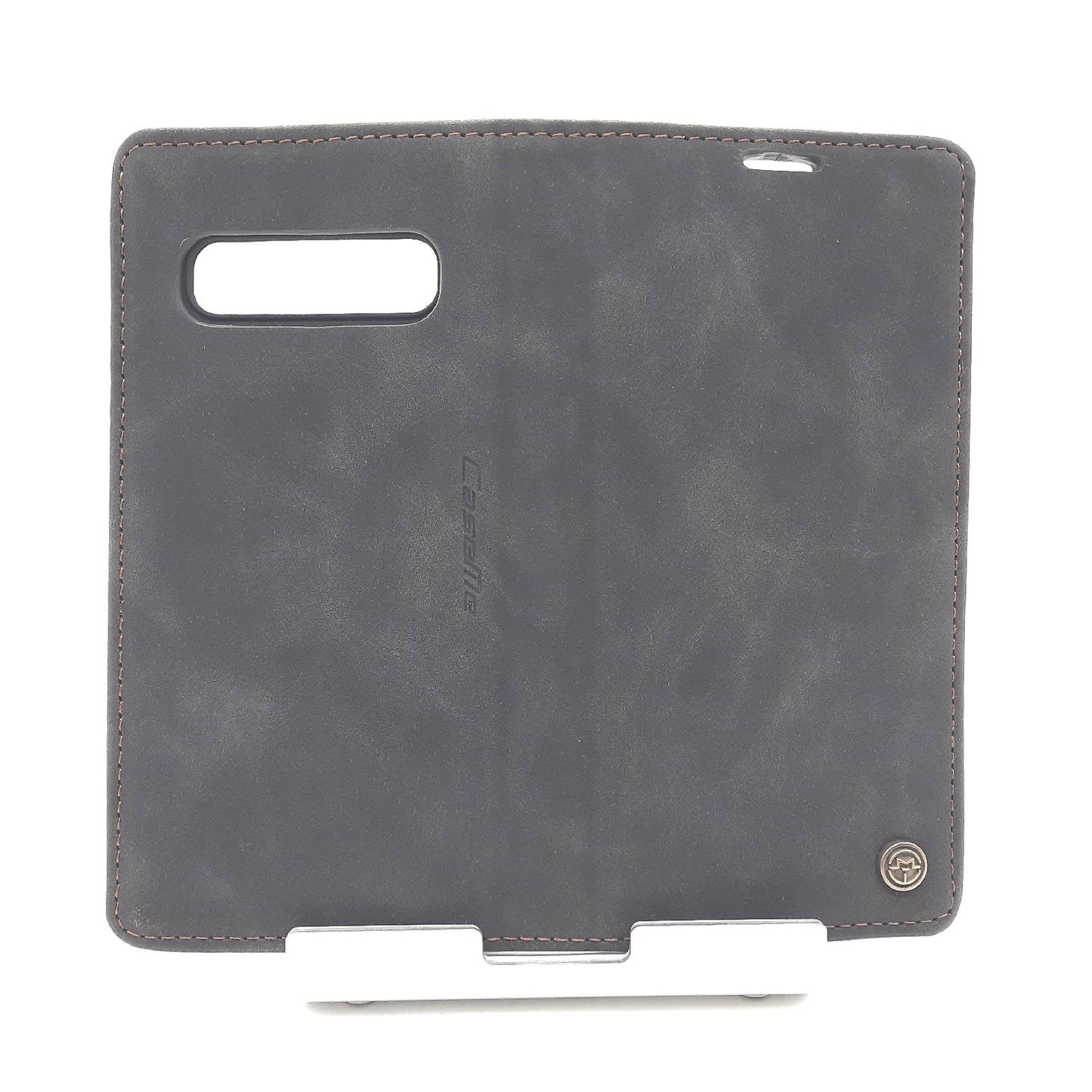 Fly Hawk Handyhülle Schutz Smartphone Samsung Galaxy S10 Leder Flip Brieftasche Schwarz
