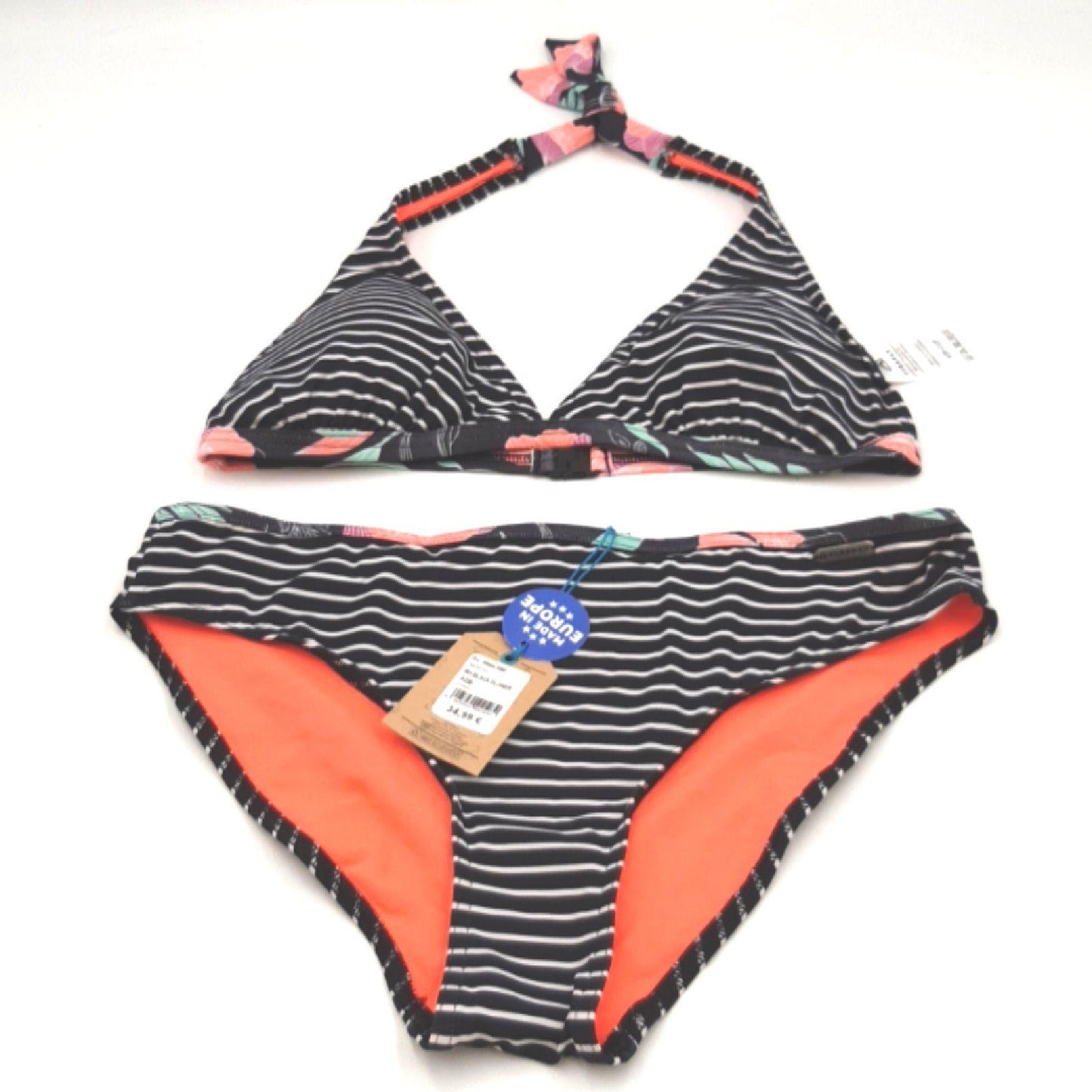 Firefly Bikini Damen Bademode Amy Black Flower Strandmode Sommerstyle Strandurlaub