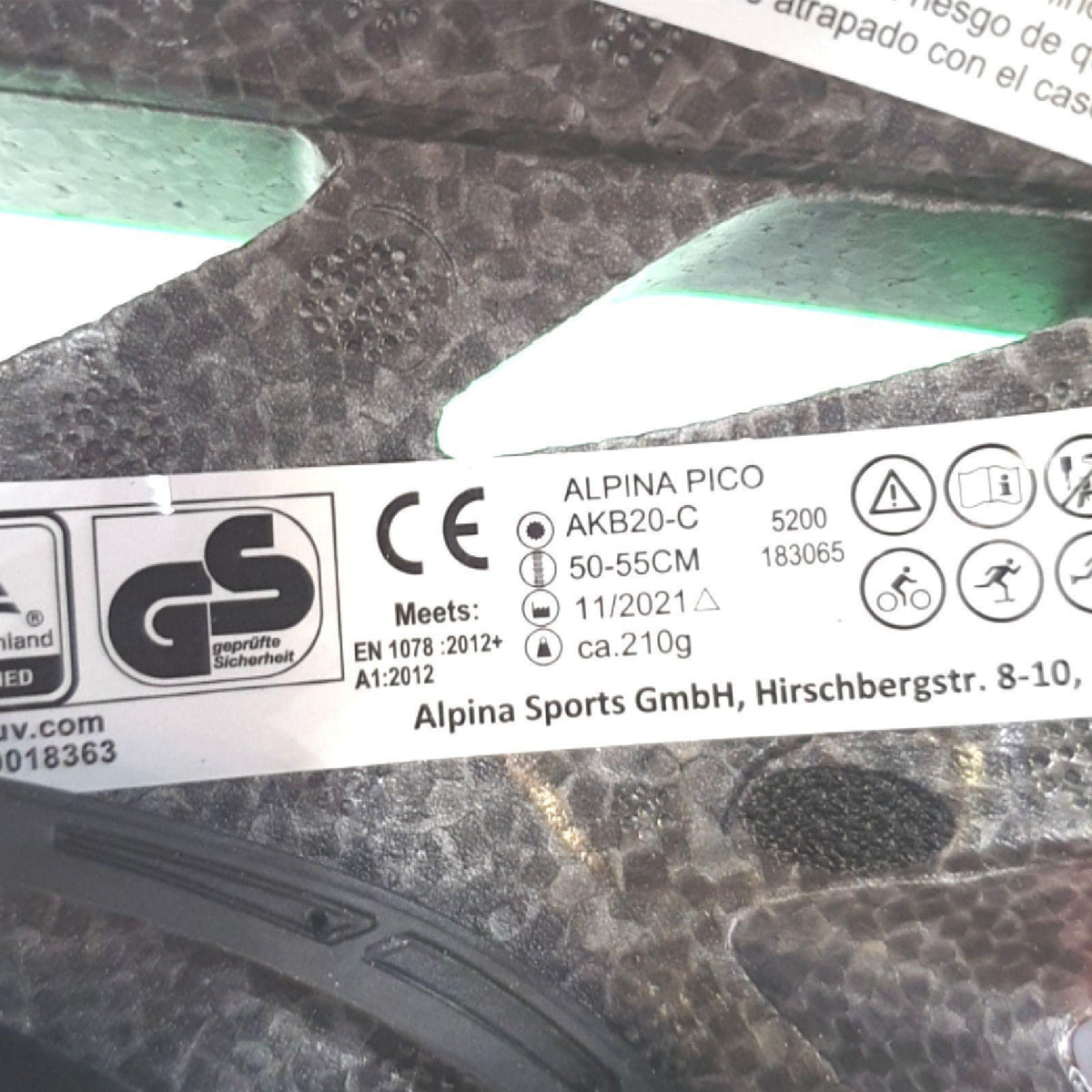 ALPINA Fahrradhelm Helme PICO Kinder Unisex Schwarz Grün Radfahren Sicherheit