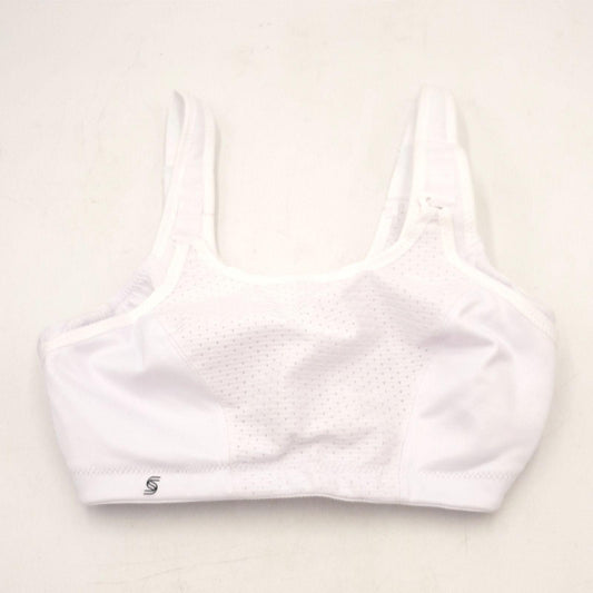 Weiss Sport BH Damenbekleidung 75C variablem Halt große Größen Plusgröße feminin