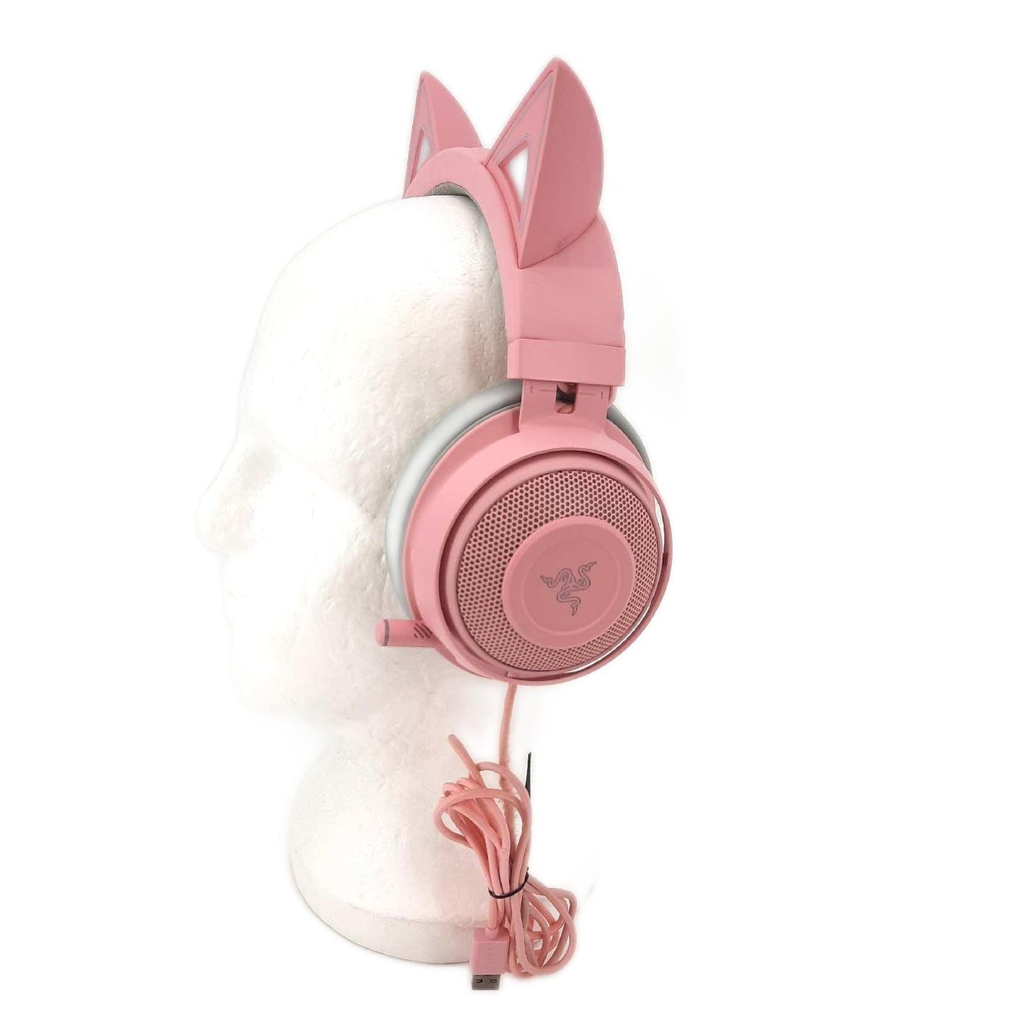 Razer Kraken Kitty Edition Gaming Headset Katzenohr USB Chrom Gaming-Kopfhörer