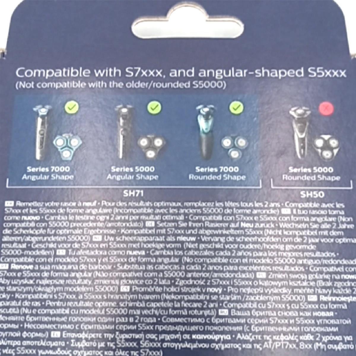 Philips SH7150 Scherköpfe Scherköpfe Philips SH7150 Rasierer SH7150 Ersatzteile Rasierapparaten Rasierapparaten
