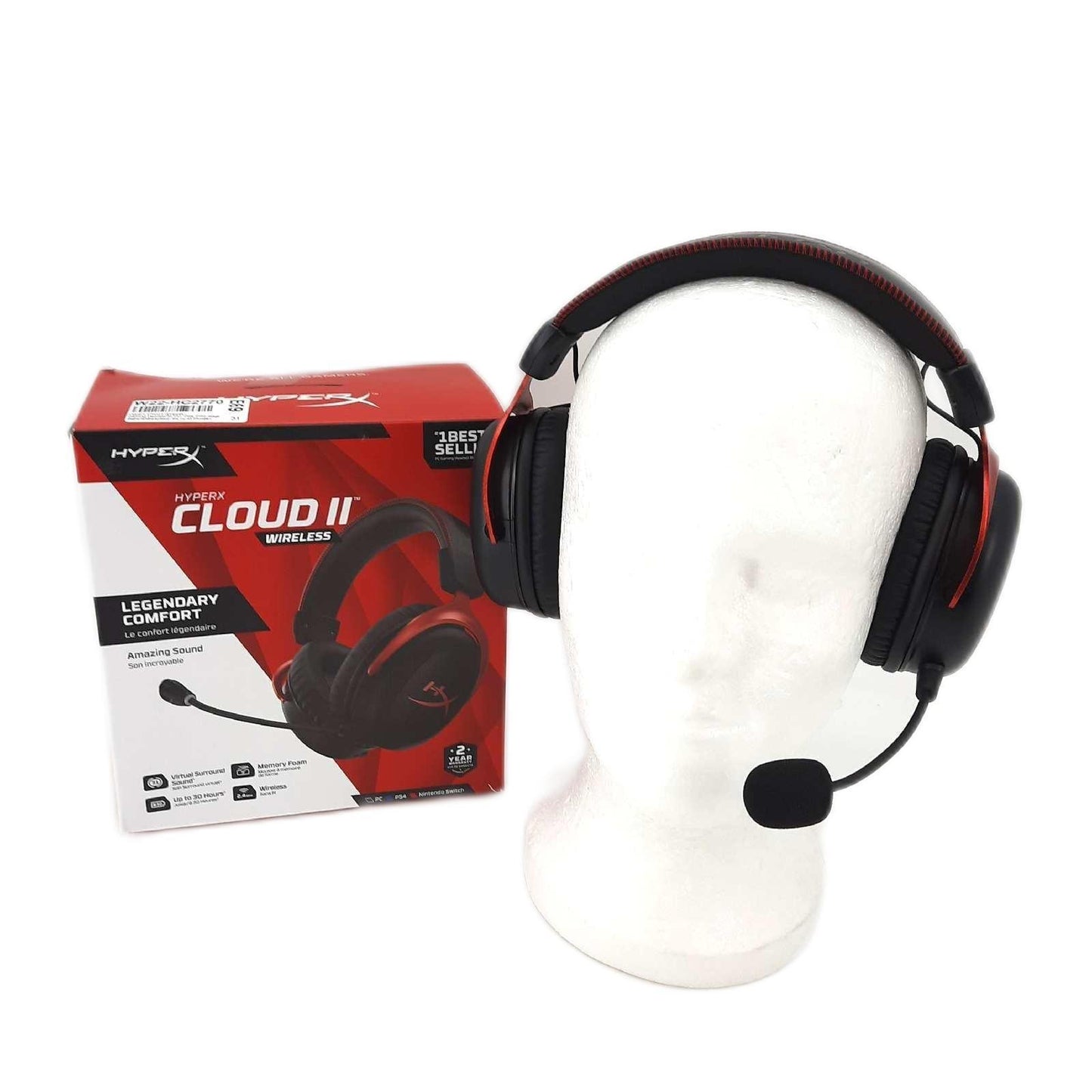 Kingston HyperX Cloud II Gaming Kopfhörer Wireless PS5 PS4 Ohne Adapter