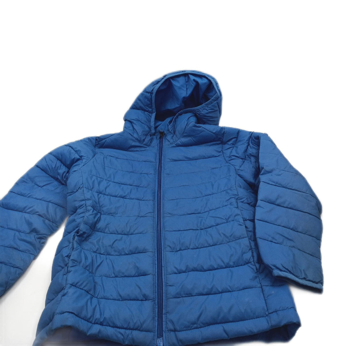 Amazon Essentials Outerwear Jungen Puffermantel mit Kapuze Wasserabweisend Blau 6 7 Jahre