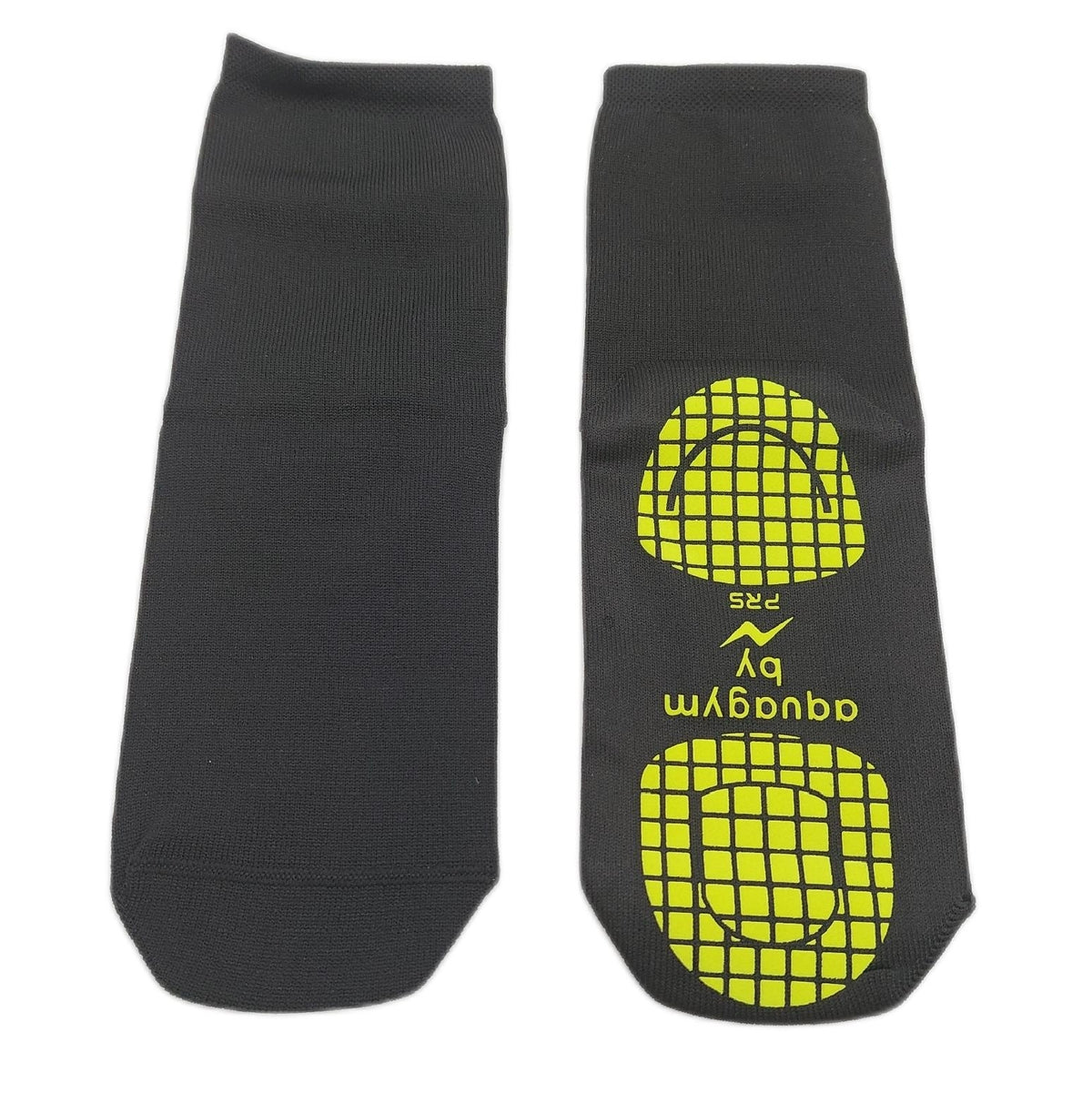 PRS 1 Paar rutschfeste Socken Poolsocken Wasserschuhe Wassersocken Hygienesocken Schwarz 35-38 unisex