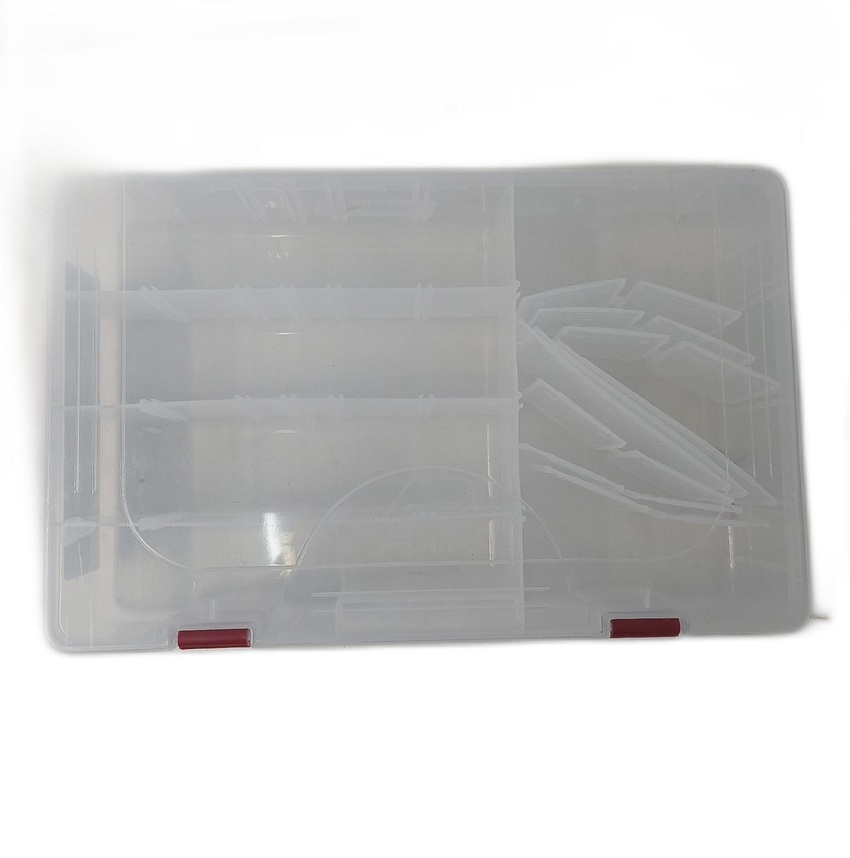 Plano StowAway Aufbewahrungsbox 2er Set 356 x 229 x 54 mm verstellbare Facher transparent