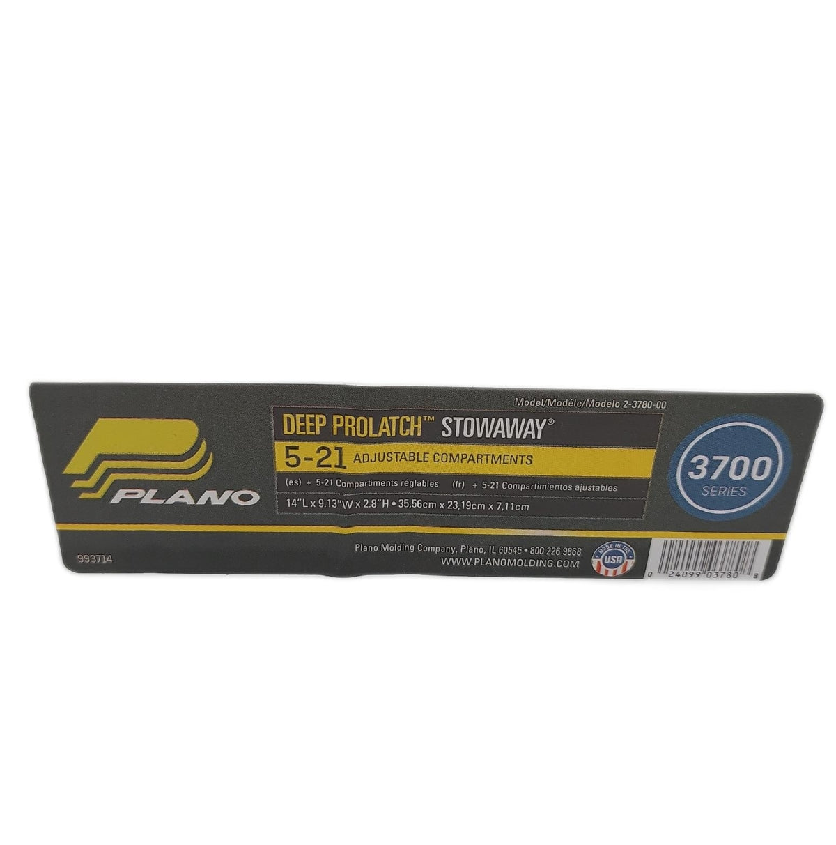 Plano StowAway Aufbewahrungsbox 2er Set 356 x 229 x 54 mm verstellbare Facher transparent