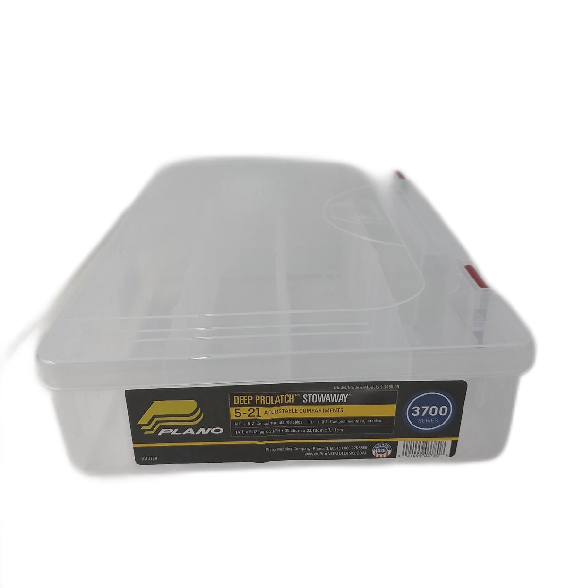 Plano StowAway Aufbewahrungsbox 2er Set 356 x 229 x 54 mm verstellbare Facher transparent