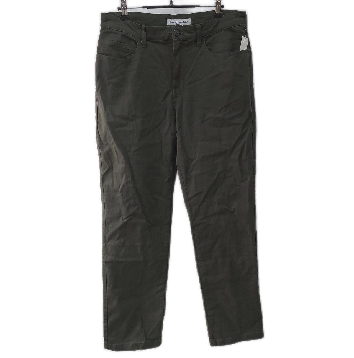Amazon Essentials PANTS Herren Chinohose 5 Pocket Stretch Gerade Schnitt Olivgrun 33W 30L
