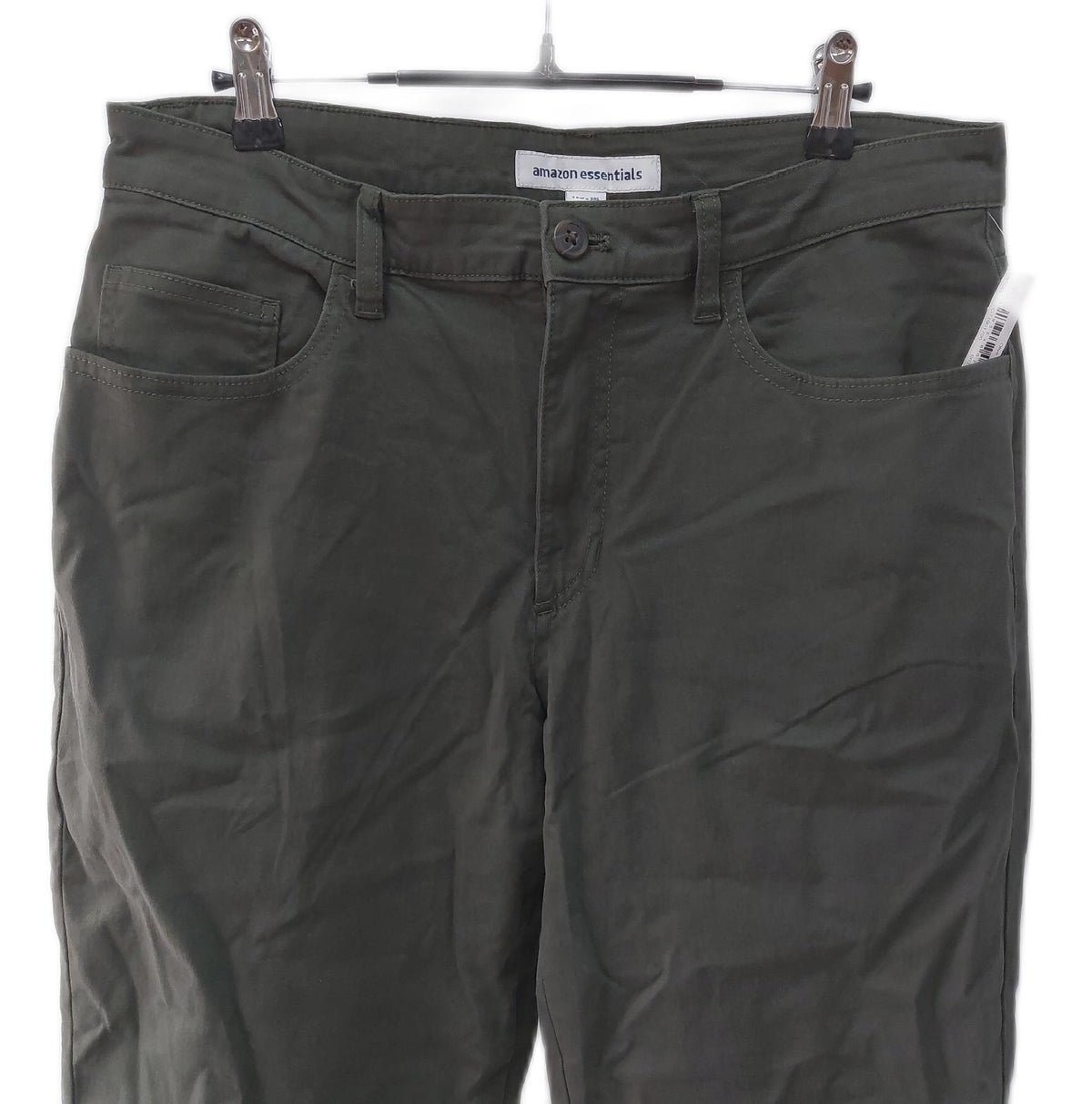 Amazon Essentials PANTS Herren Chinohose 5 Pocket Stretch Gerade Schnitt Olivgrun 33W 30L