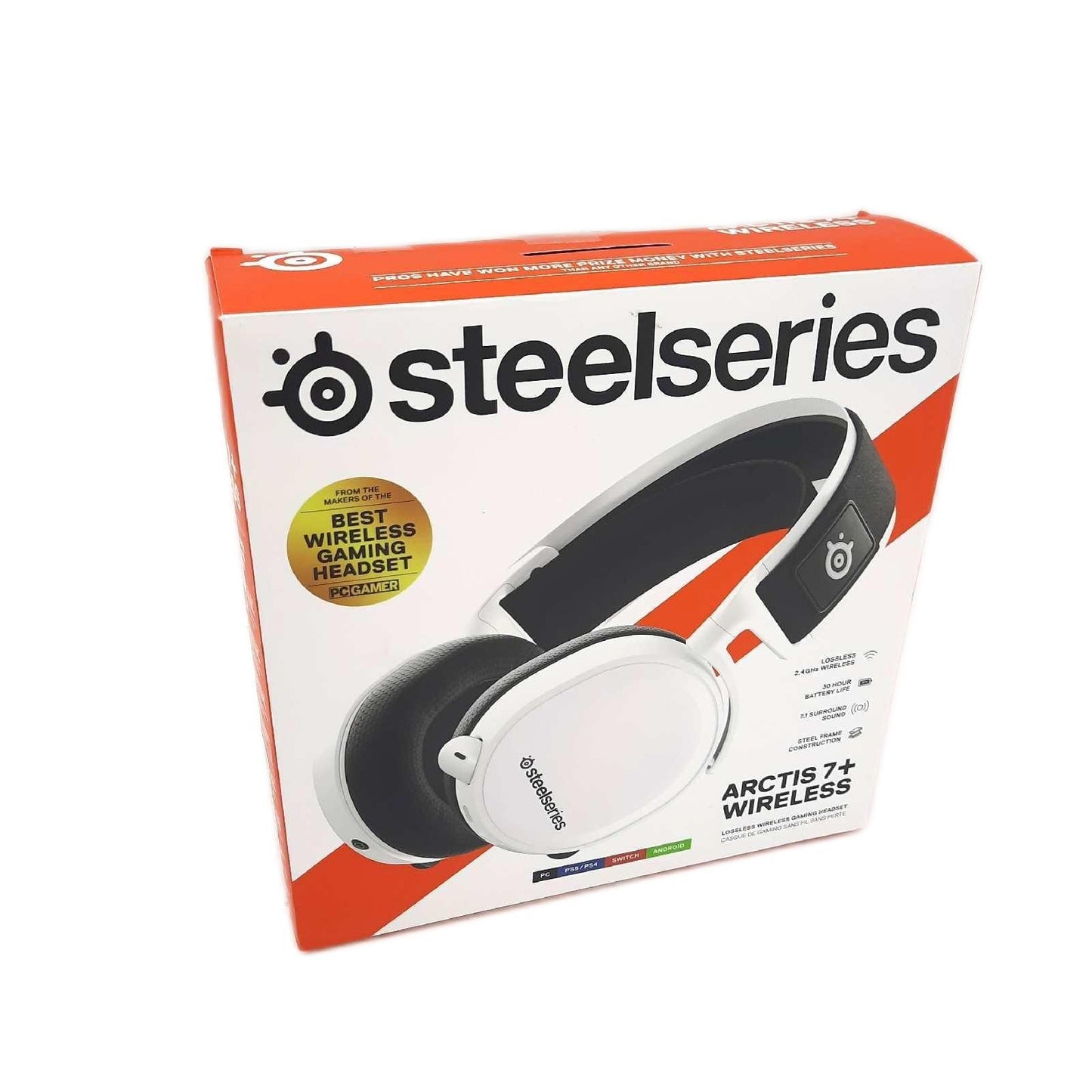 SteelSeries Gaming Headset Kabellos 24GHz 30 Stunden Akku Band Riss