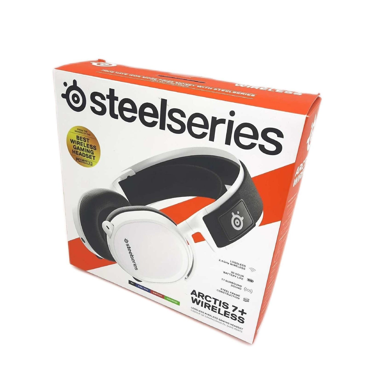 SteelSeries Gaming Headset Kabellos 24GHz 30 Stunden Akku Band Riss