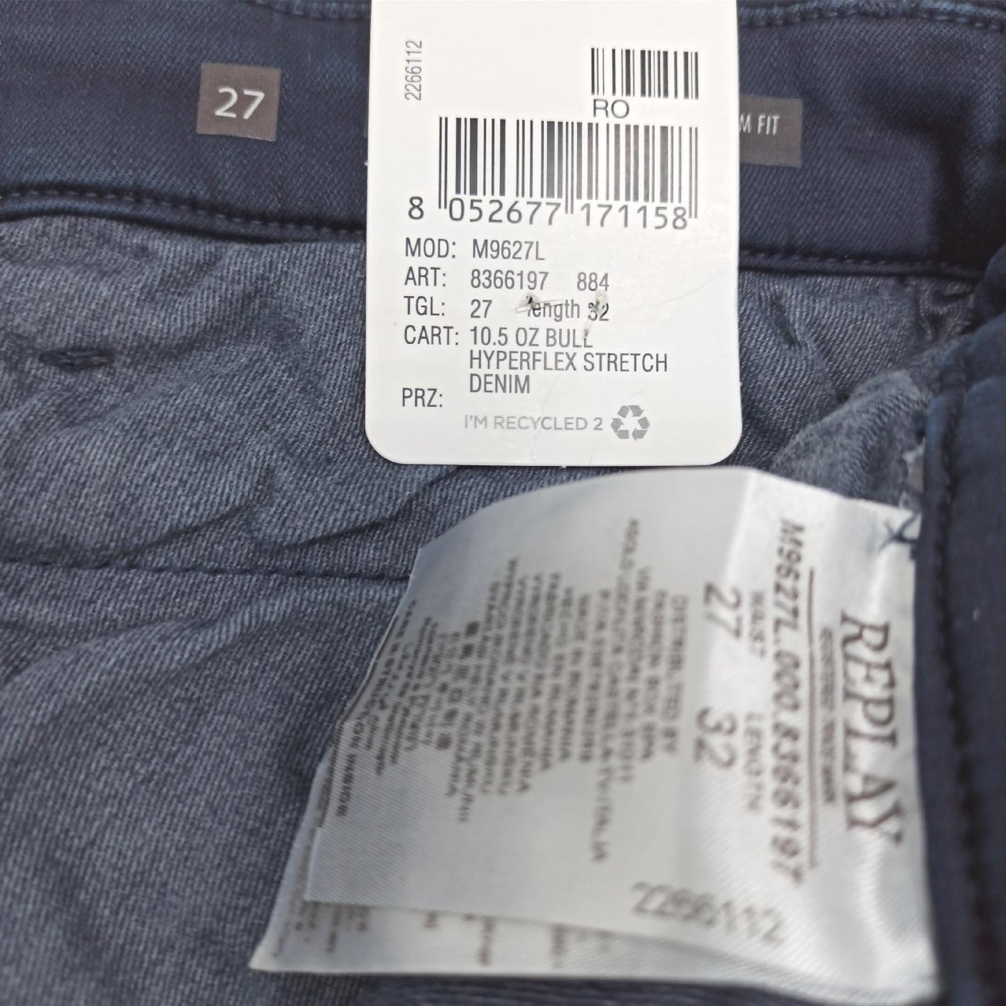 Replay Herren Jeans Zeumar Hyperchino Color Xlite