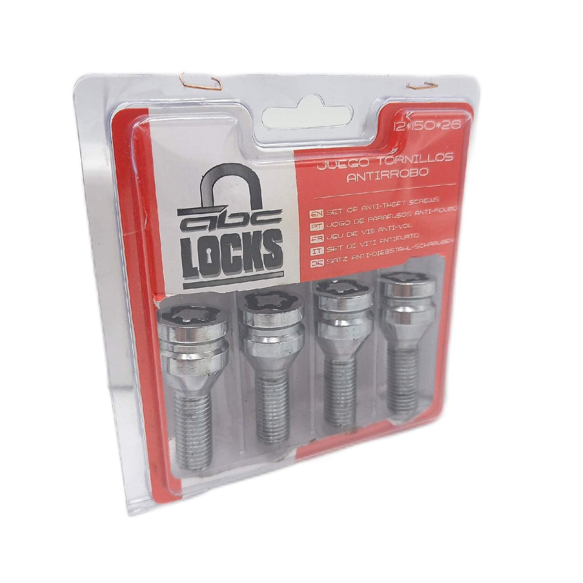Bccorona TOR9950 12x150 Felgensicherung Anti-Diebstahl-L26 17/19