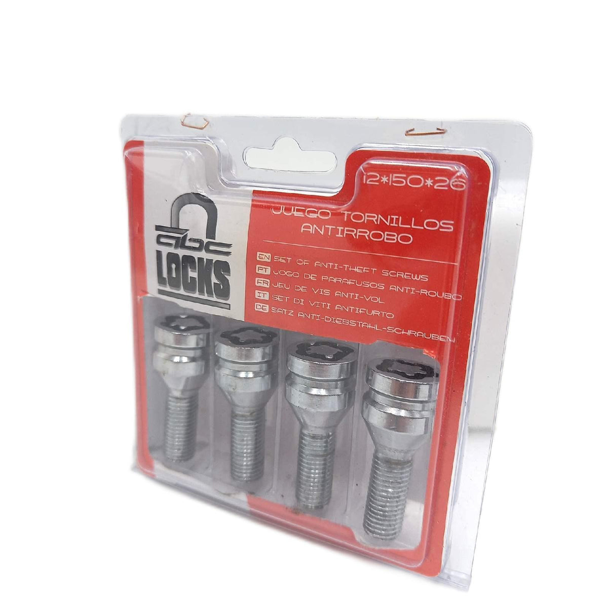 Bccorona TOR9950 12x150 Felgensicherung Anti-Diebstahl-L26 17/19